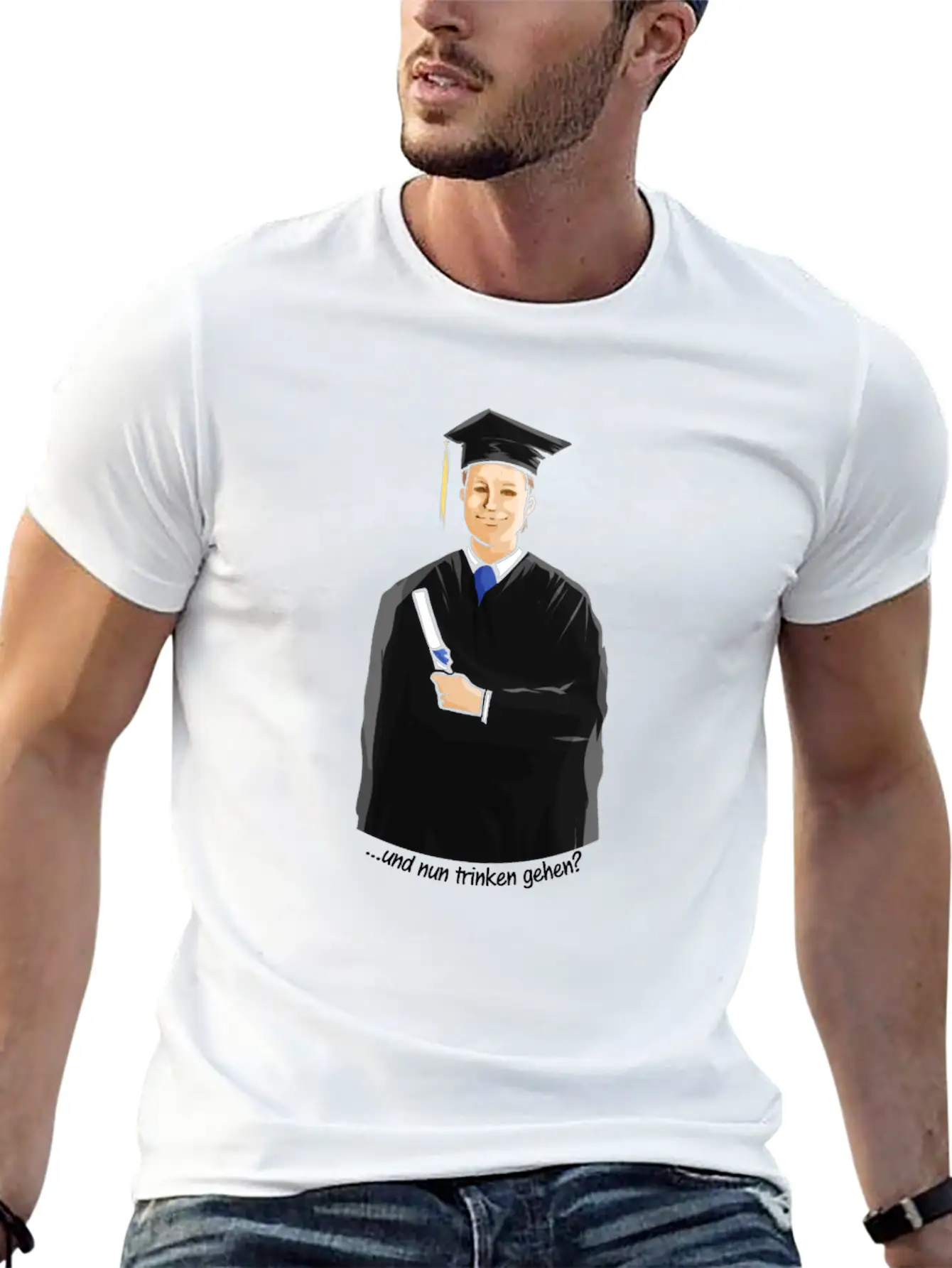 Drinking After Graduation Studies Finally Done Unisex Casual T-Shirt – Clean Design For Daily Comfort