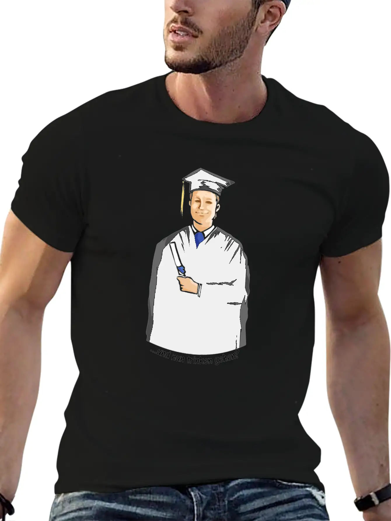Drinking After Graduation Studies Finally Done Unisex Casual T-Shirt – Clean Design For Daily Comfort