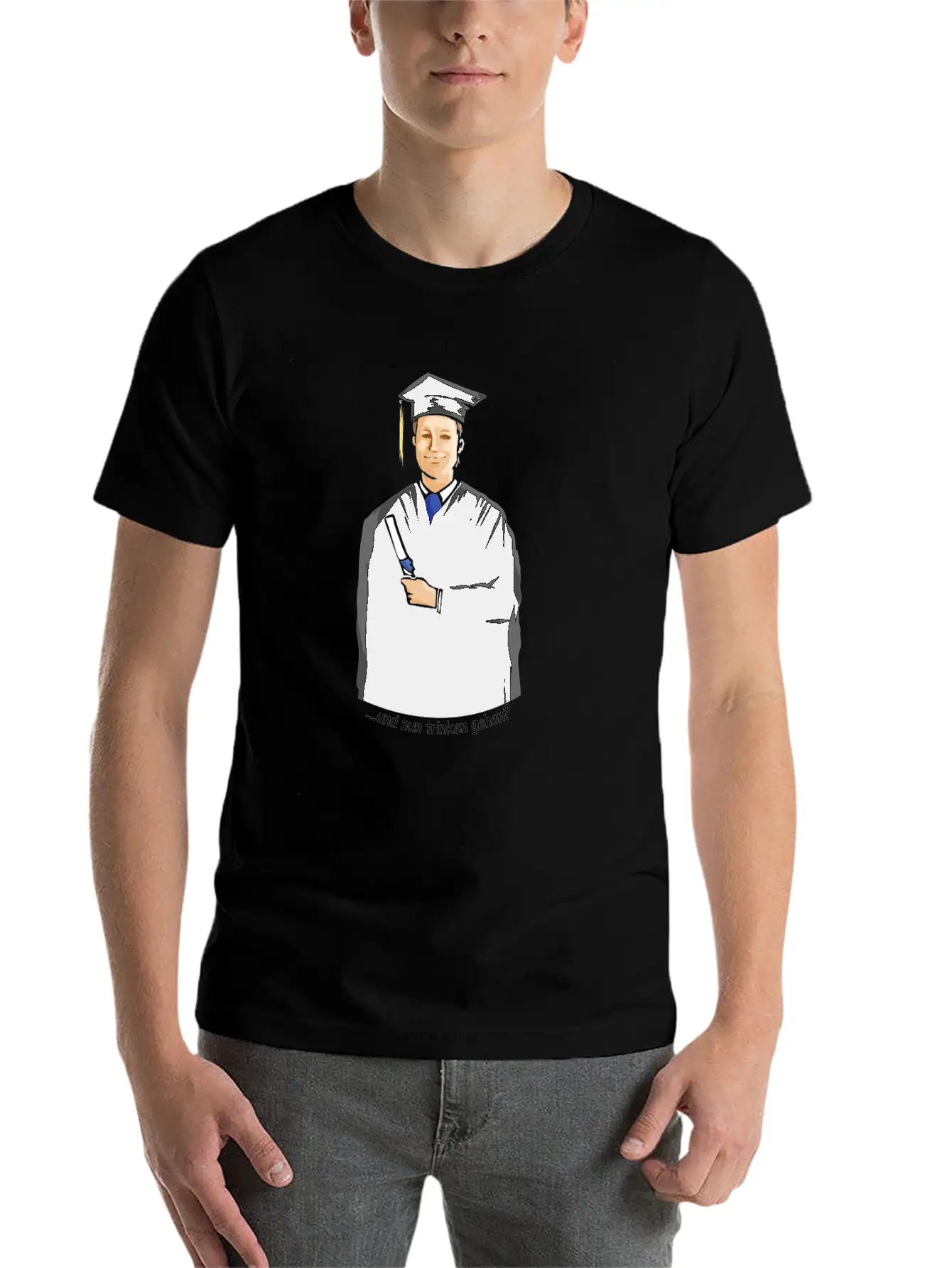 Drinking After Graduation Studies Finally Done Unisex Casual T-Shirt – Clean Design For Daily Comfort