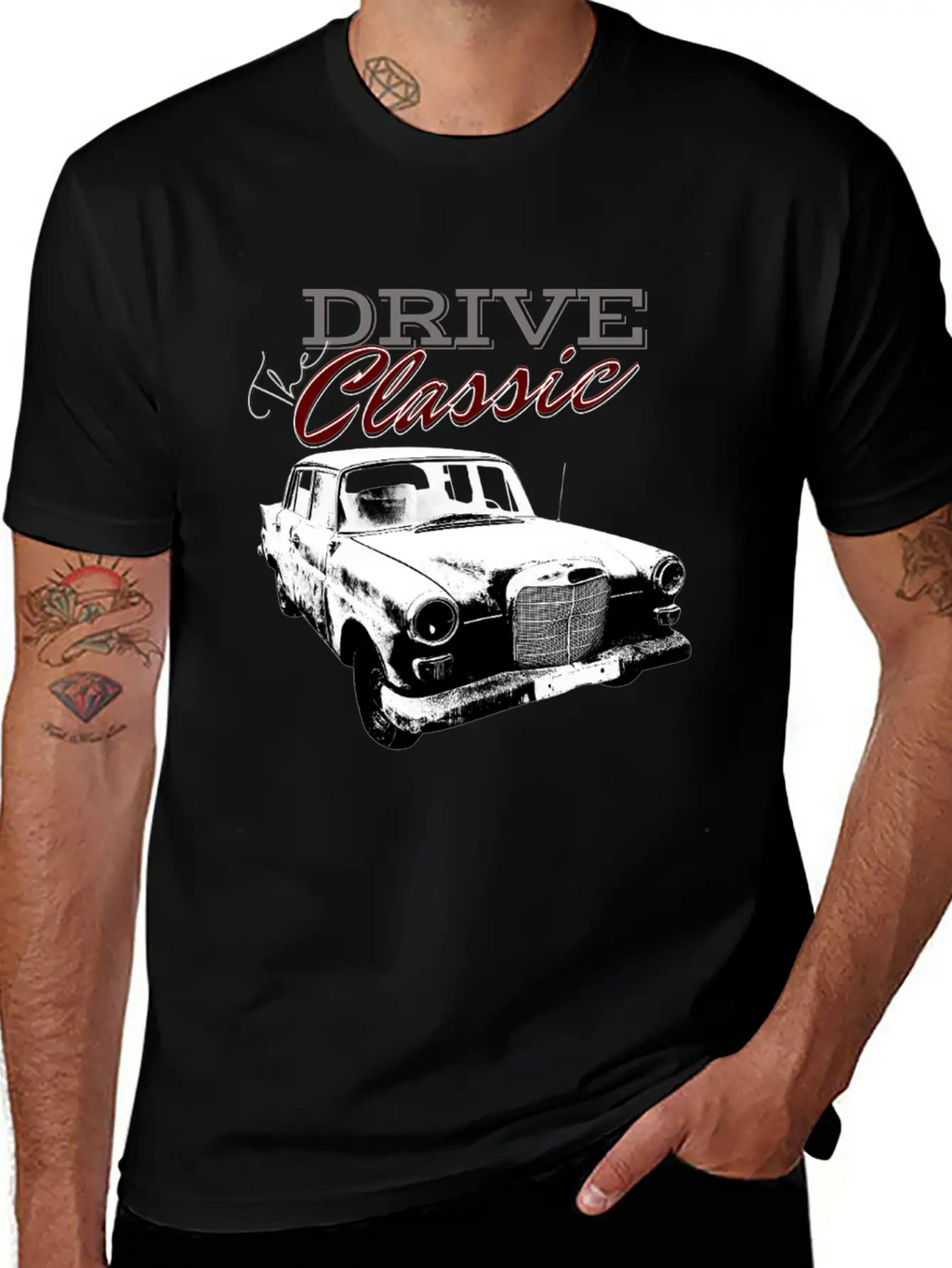 DRIVE The Classic Classic Cotton Tee – Unisex Comfort For Any Season