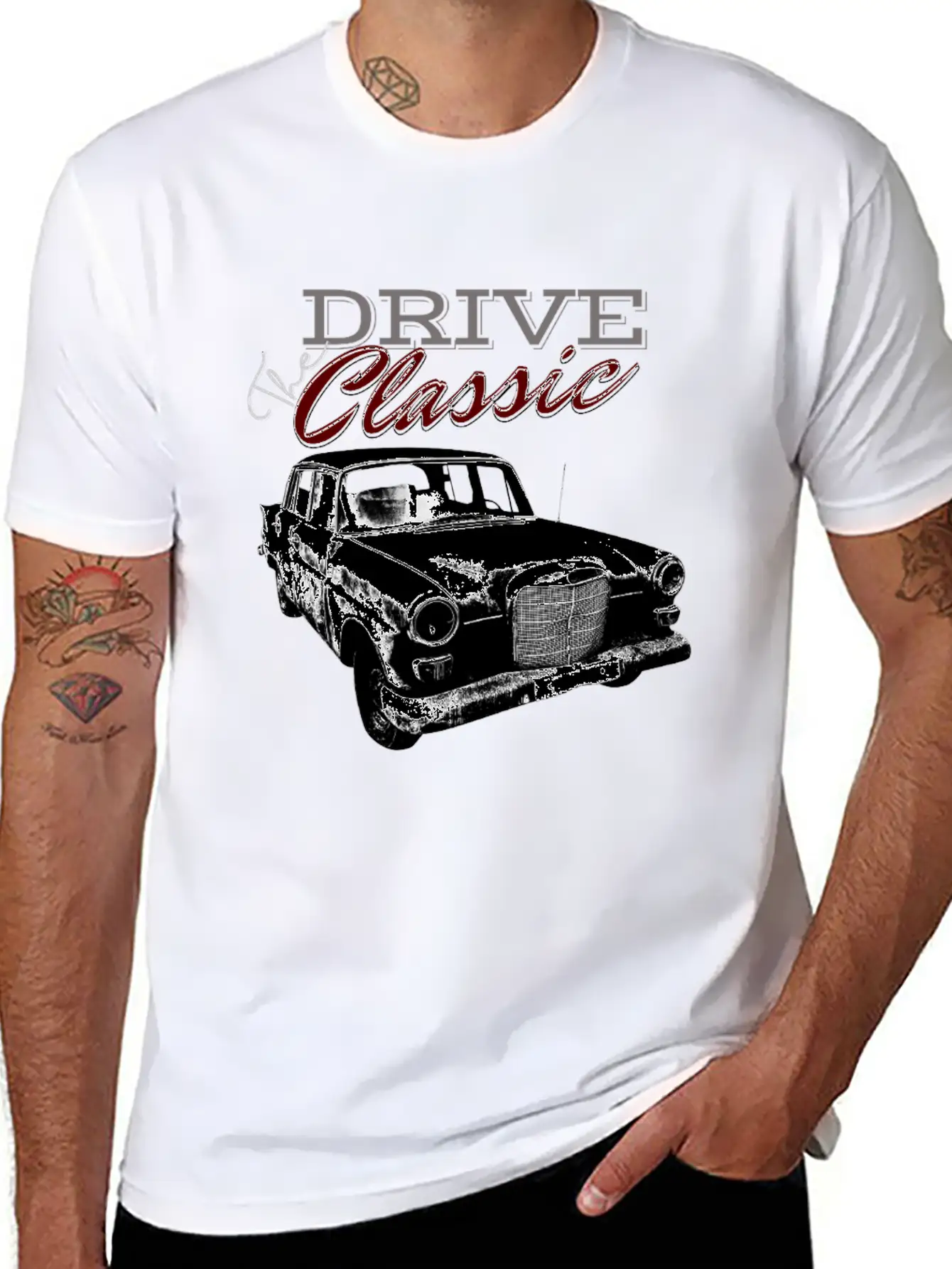 DRIVE The Classic Classic Cotton Tee – Unisex Comfort For Any Season
