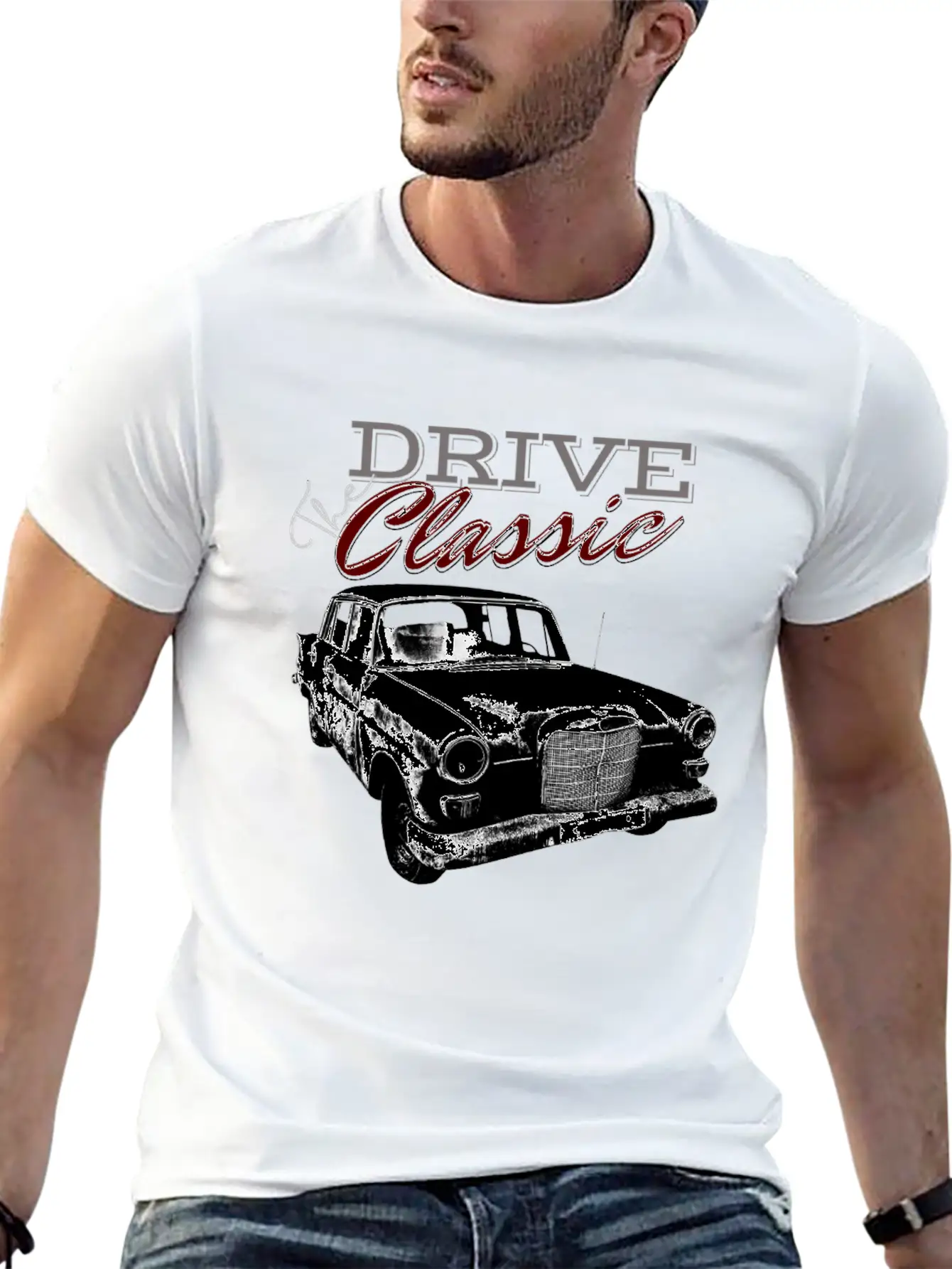 DRIVE The Classic Classic Cotton Tee – Unisex Comfort For Any Season