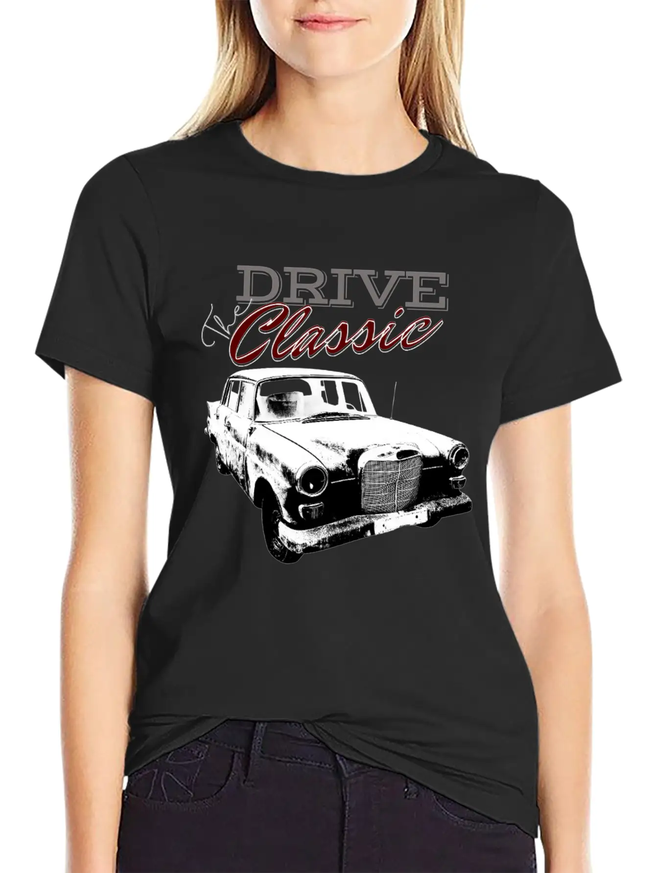 DRIVE The Classic Classic Cotton Tee – Unisex Comfort For Any Season