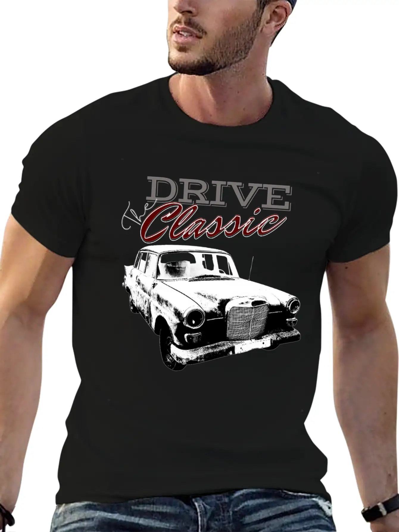 DRIVE The Classic Classic Cotton Tee – Unisex Comfort For Any Season