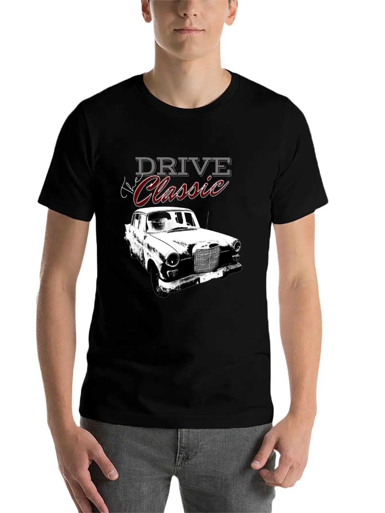 DRIVE The Classic Classic Cotton Tee – Unisex Comfort For Any Season