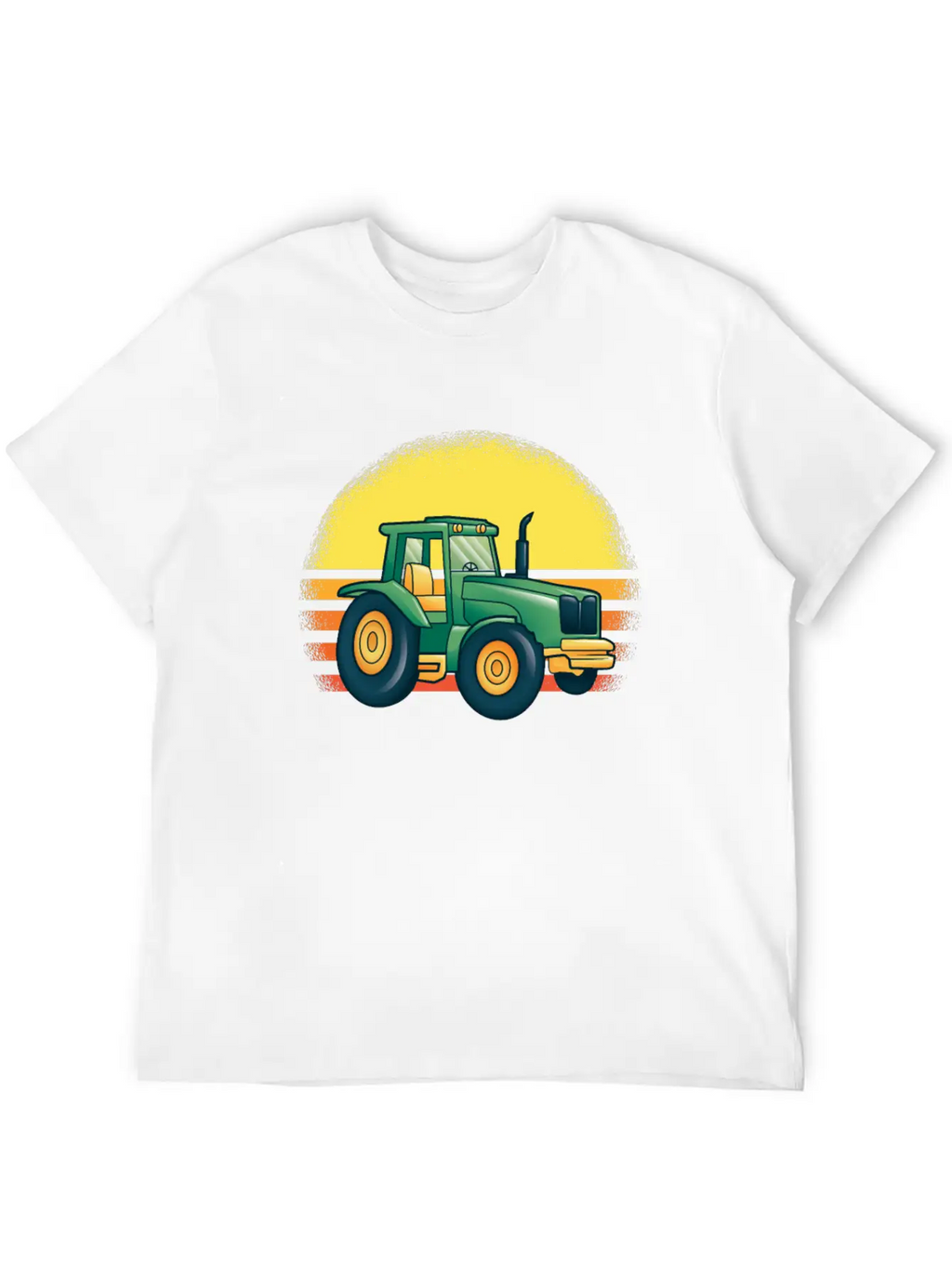 Driving A Tractor Essential Cotton Tee For Daily Outfits – Unisex Style