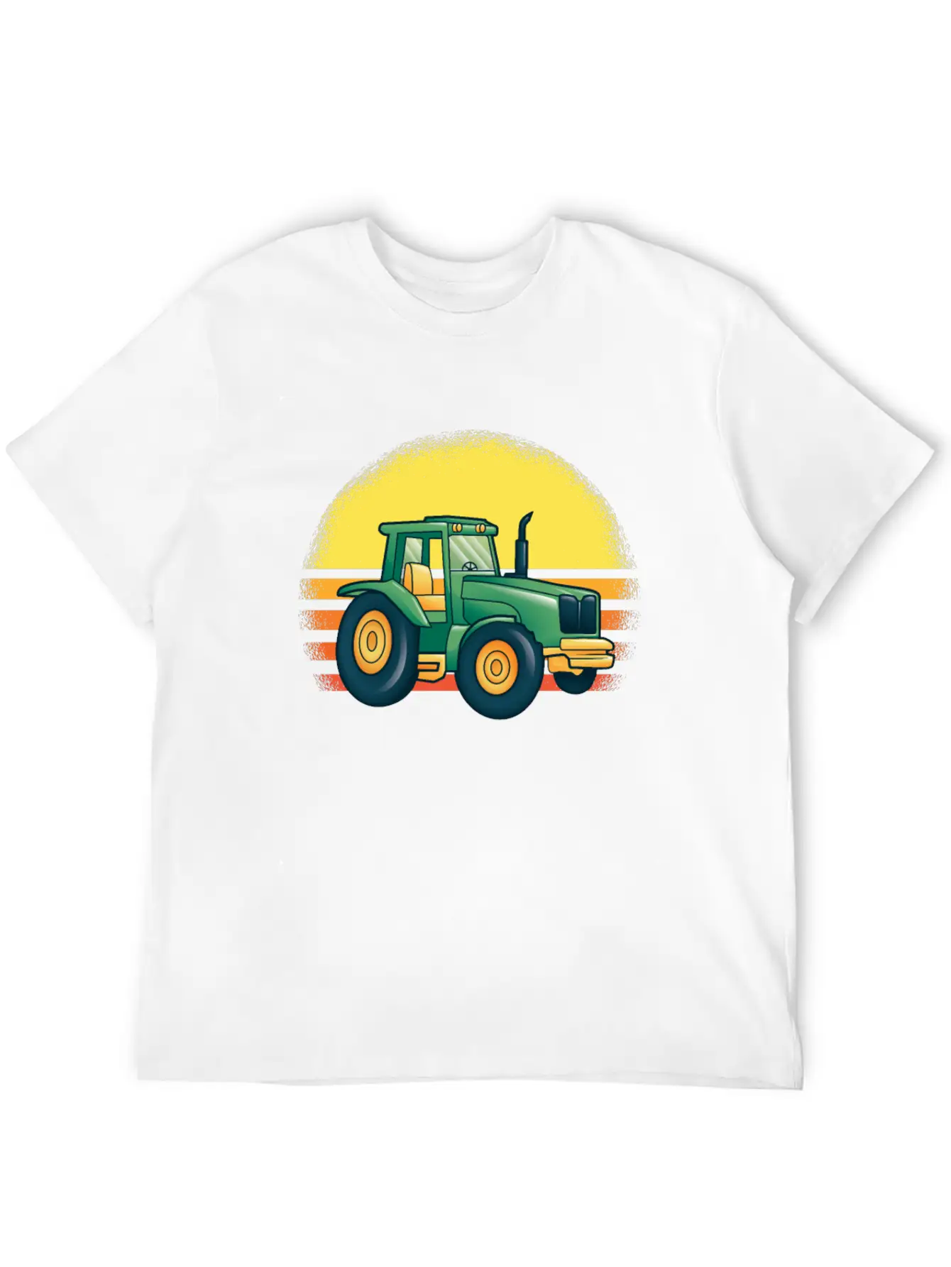Driving A Tractor Essential Cotton Tee For Daily Outfits – Unisex Style