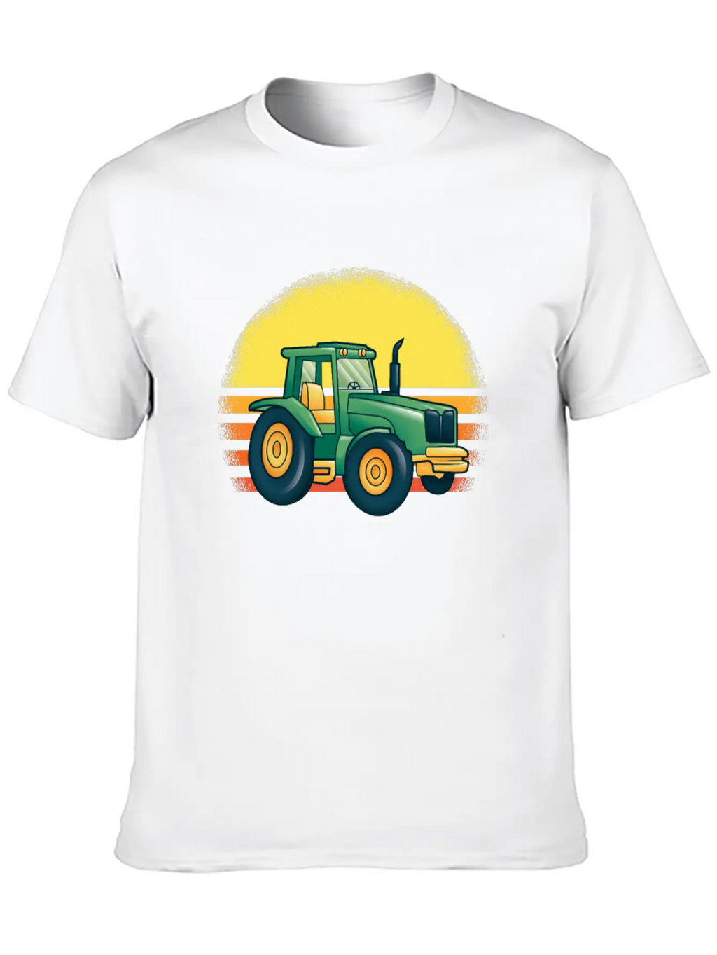 Driving A Tractor Essential Cotton Tee For Daily Outfits – Unisex Style