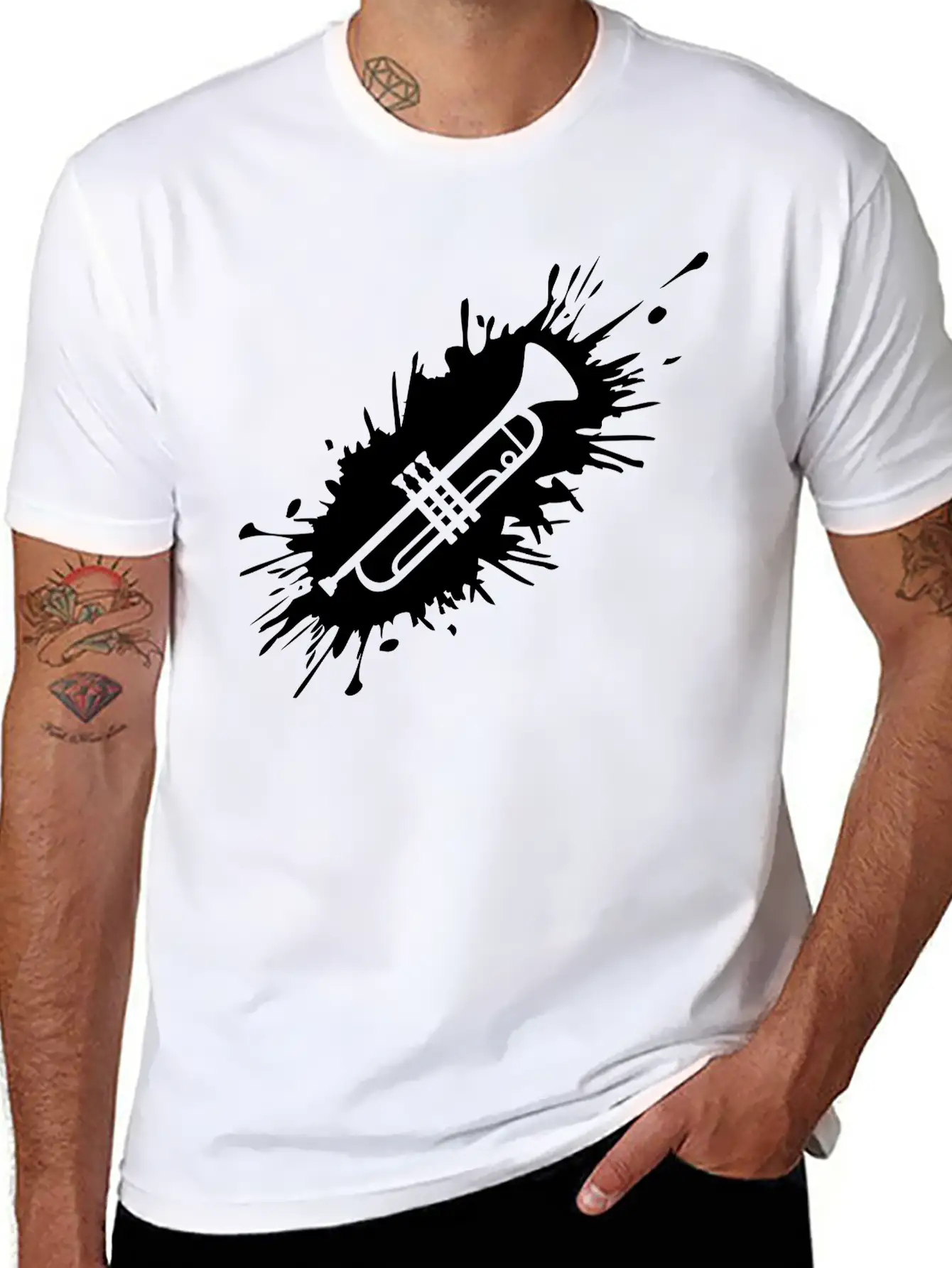 Drop Paint Splash Unisex Casual T-Shirt – Clean Design For Daily Comfort