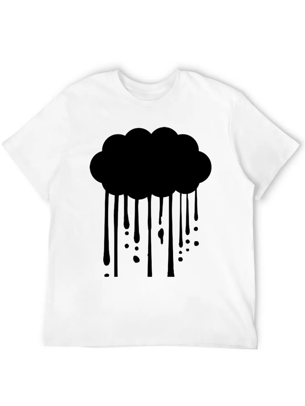 Drops Graffiti Rain Breathable Graphic T-Shirt – Perfect For Casual Days