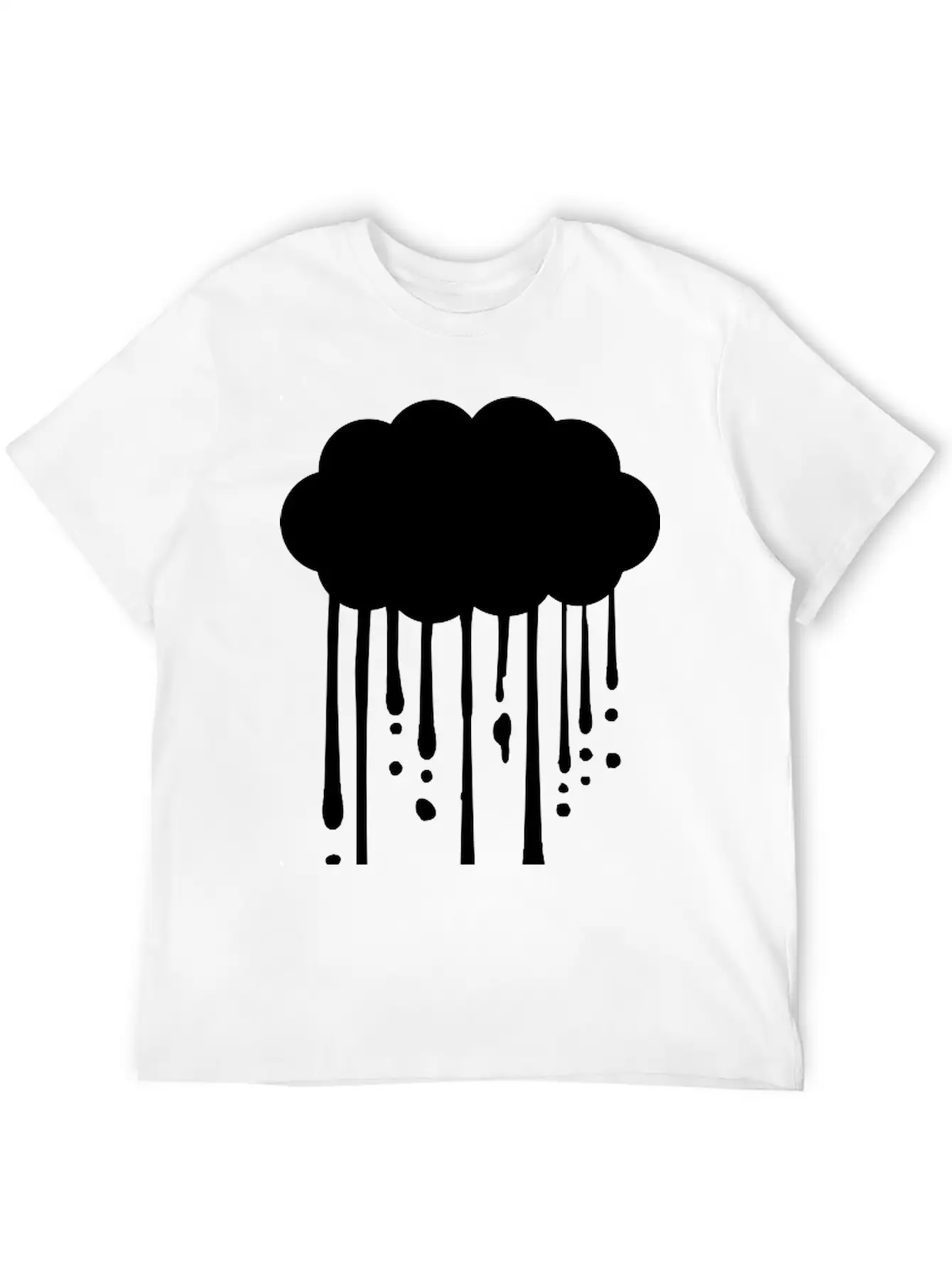 Drops Graffiti Rain Breathable Graphic T-Shirt – Perfect For Casual Days