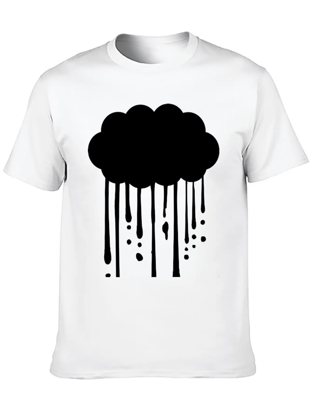 Drops Graffiti Rain Breathable Graphic T-Shirt – Perfect For Casual Days