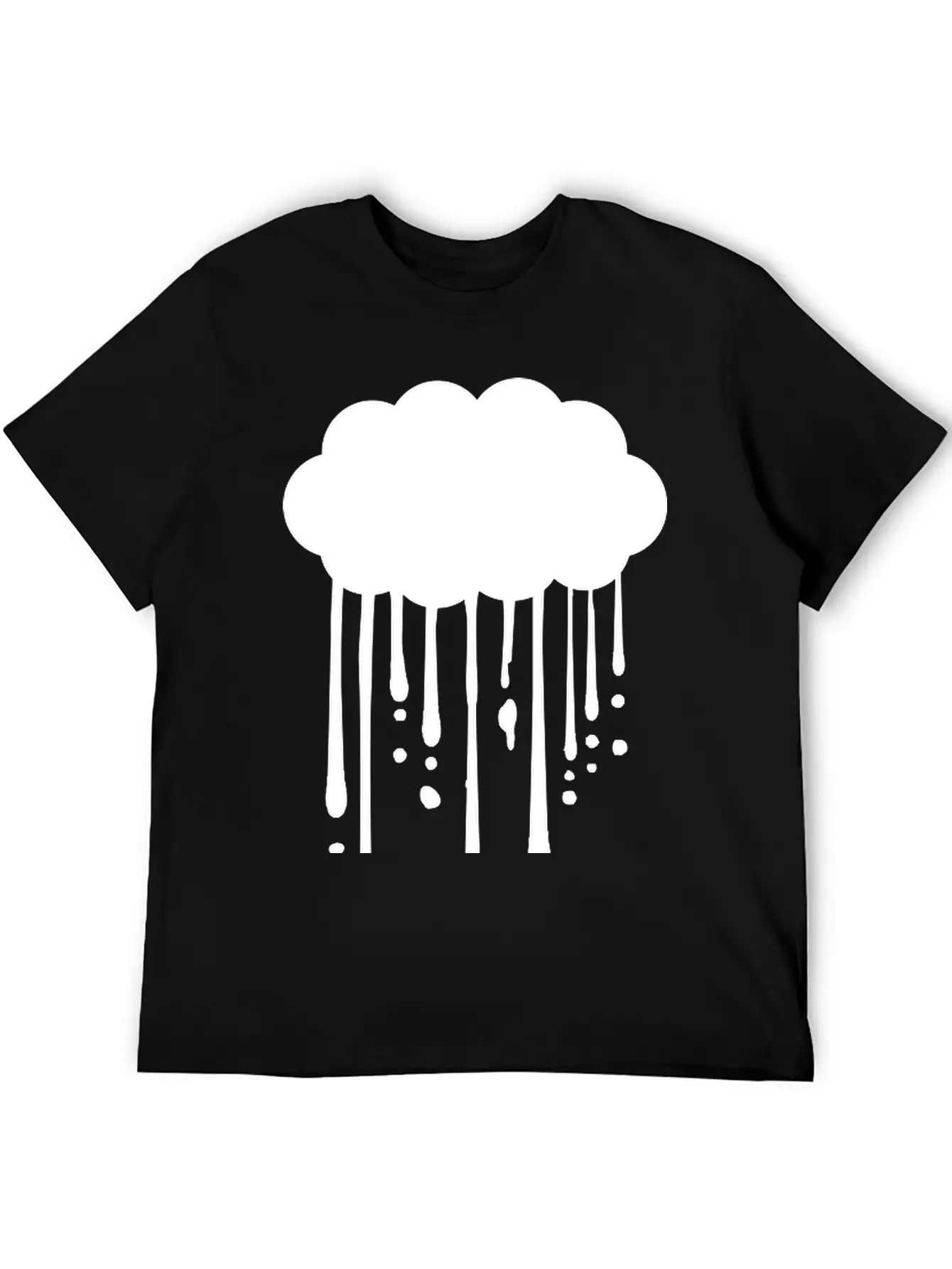 Drops Graffiti Rain Breathable Graphic T-Shirt – Perfect For Casual Days