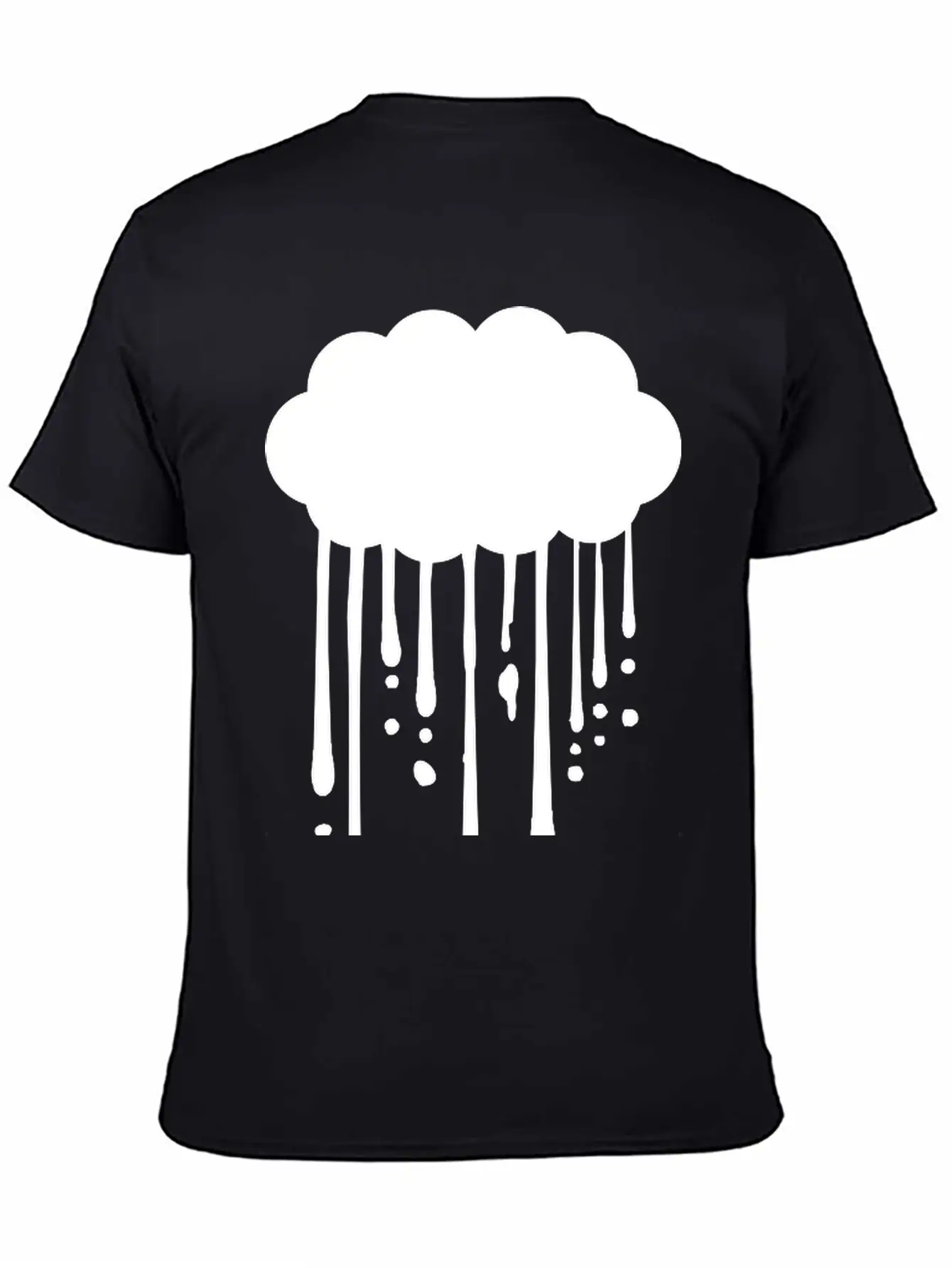 Drops Graffiti Rain Breathable Graphic T-Shirt – Perfect For Casual Days