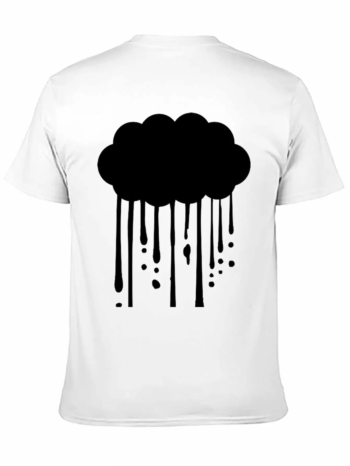 Drops Graffiti Rain Breathable Graphic T-Shirt – Perfect For Casual Days