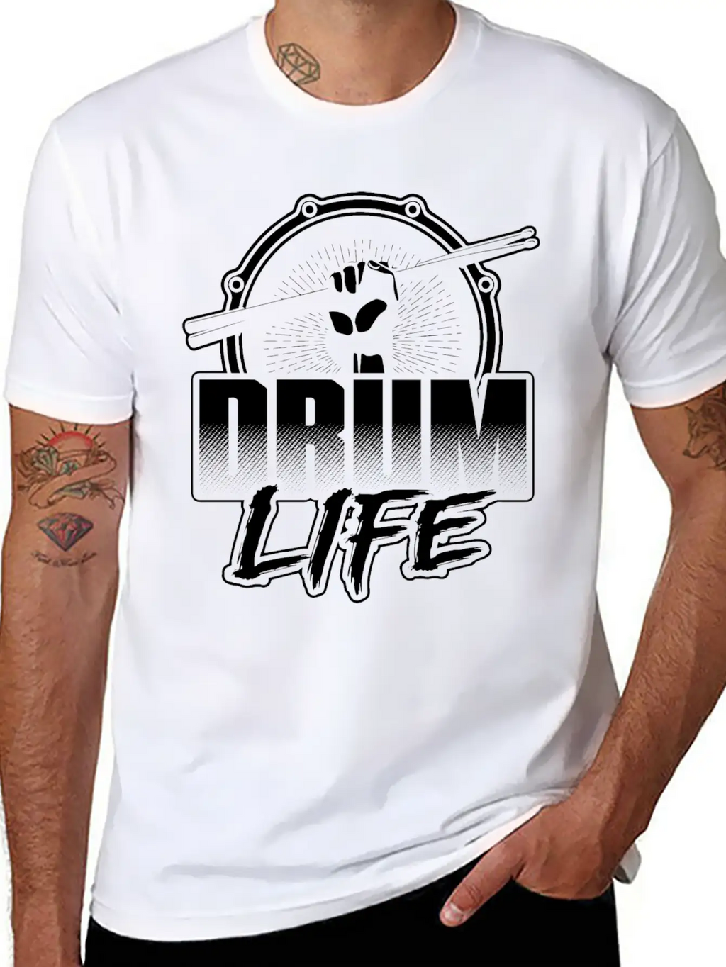 Drum Player - Drum Life T-shirt Classic Cotton Tee – Unisex Comfort For Any Season