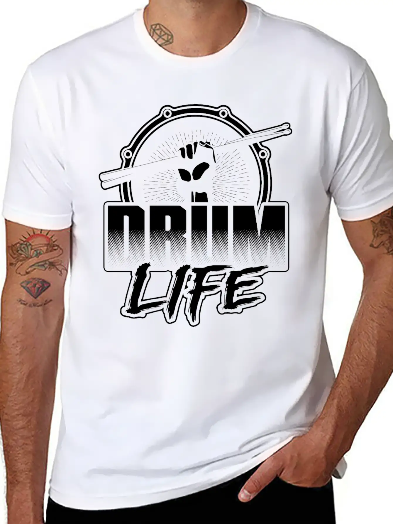 Drum Player - Drum Life T-shirt Classic Cotton Tee – Unisex Comfort For Any Season