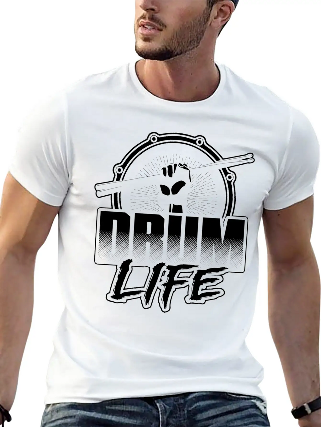 Drum Player - Drum Life T-shirt Classic Cotton Tee – Unisex Comfort For Any Season