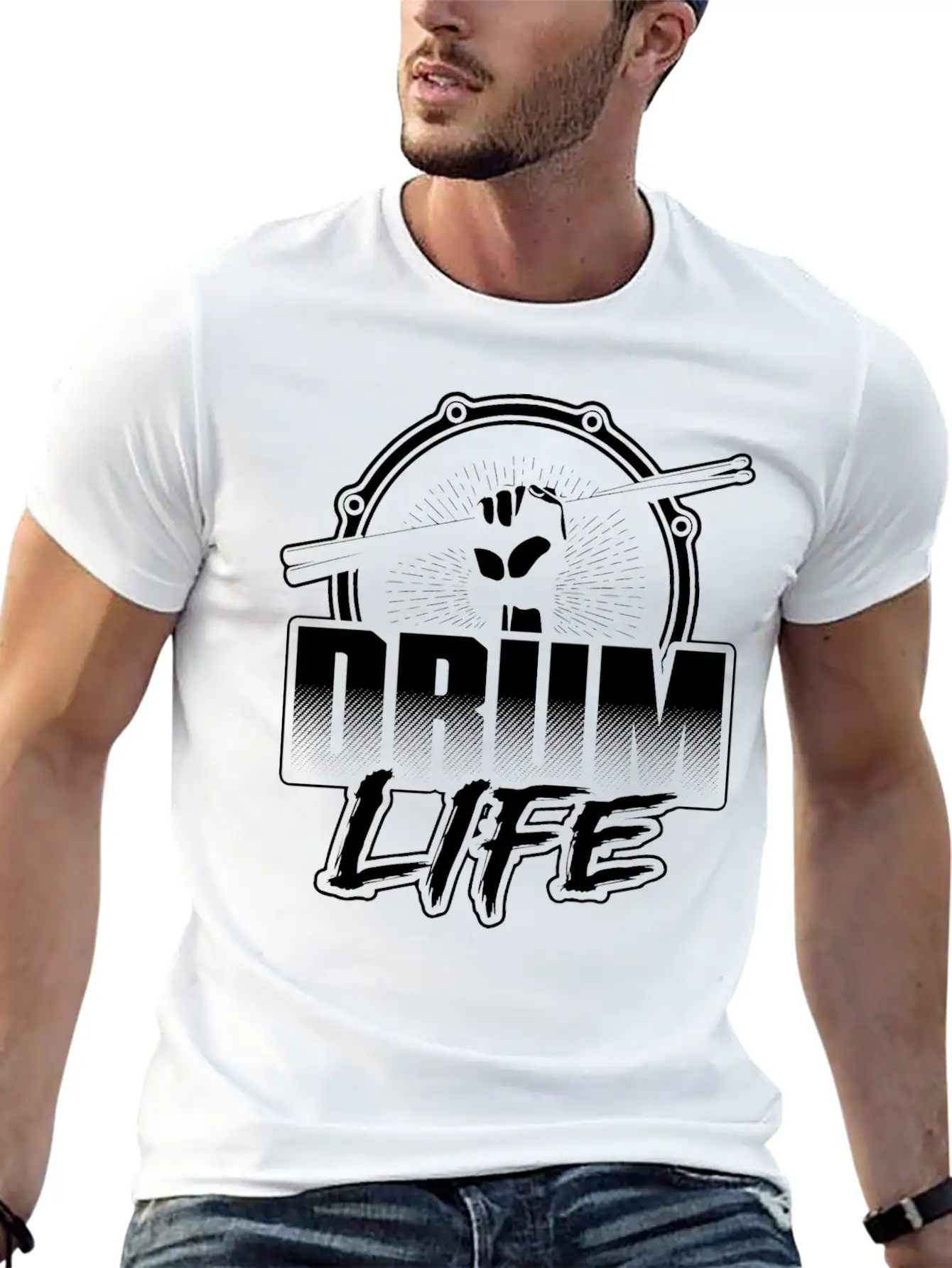 Drum Player - Drum Life T-shirt Classic Cotton Tee – Unisex Comfort For Any Season