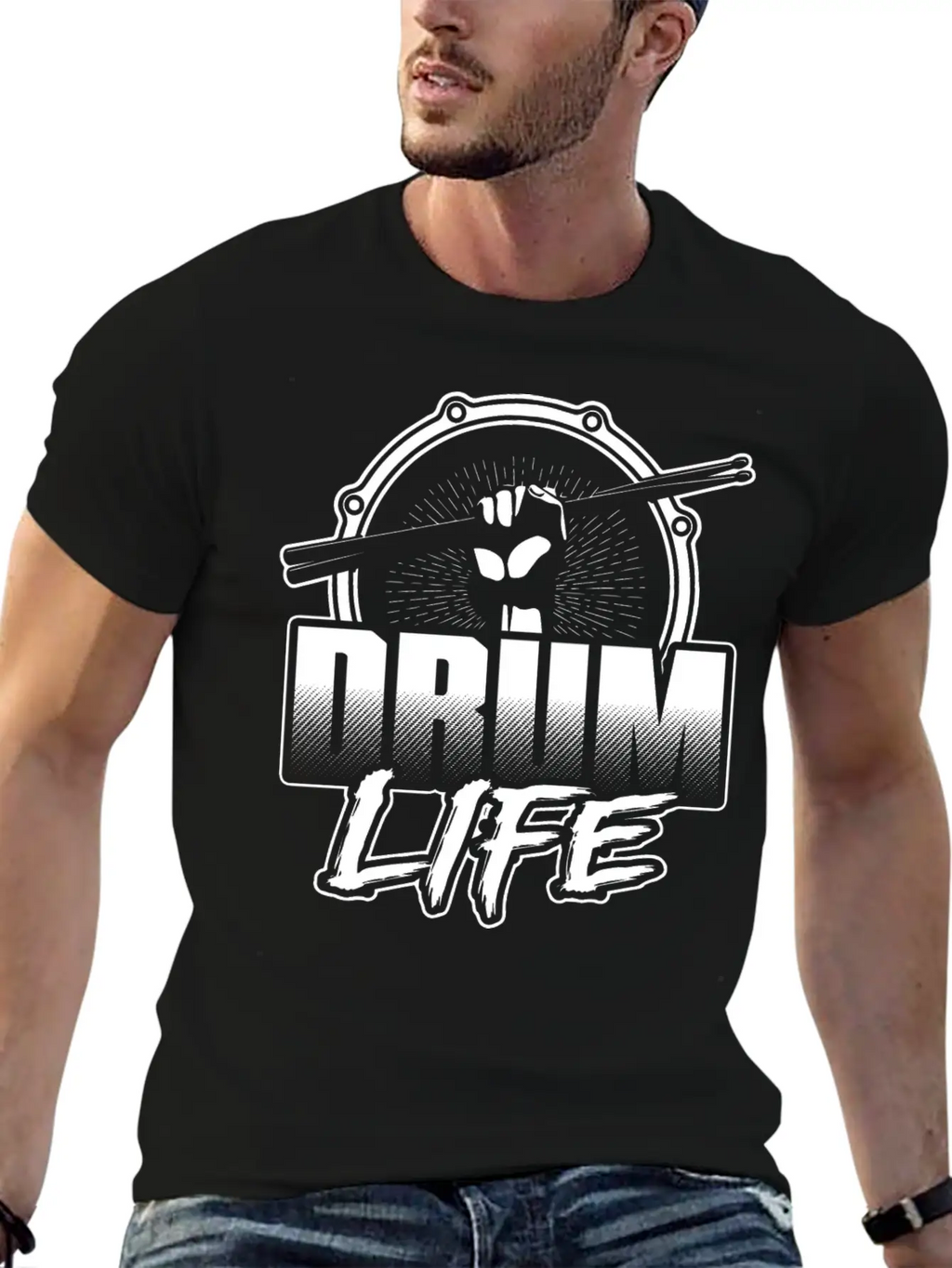 Drum Player - Drum Life T-shirt Classic Cotton Tee – Unisex Comfort For Any Season