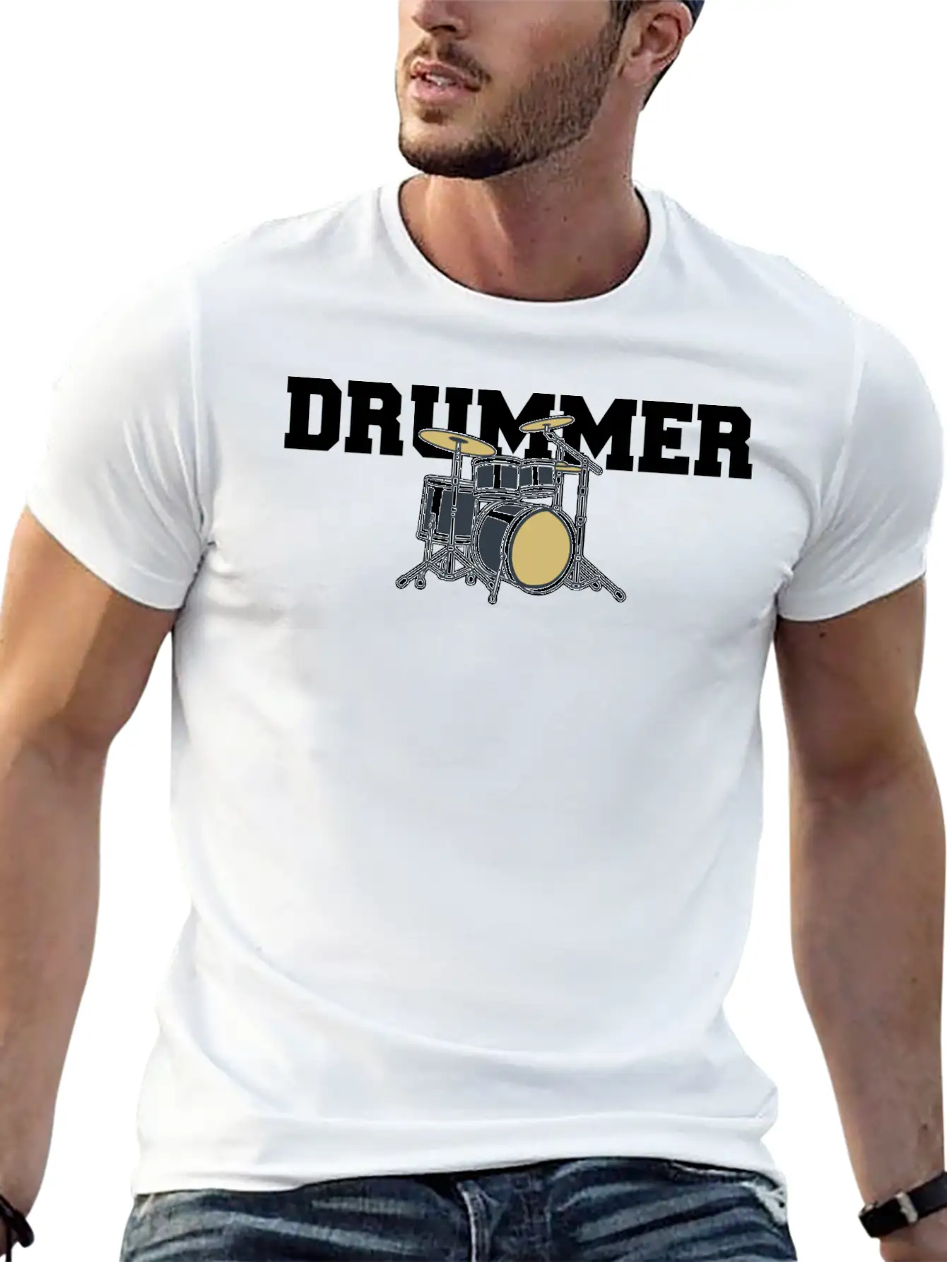 Drummer Drums Classic Cotton Tee – Unisex Comfort For Any Season