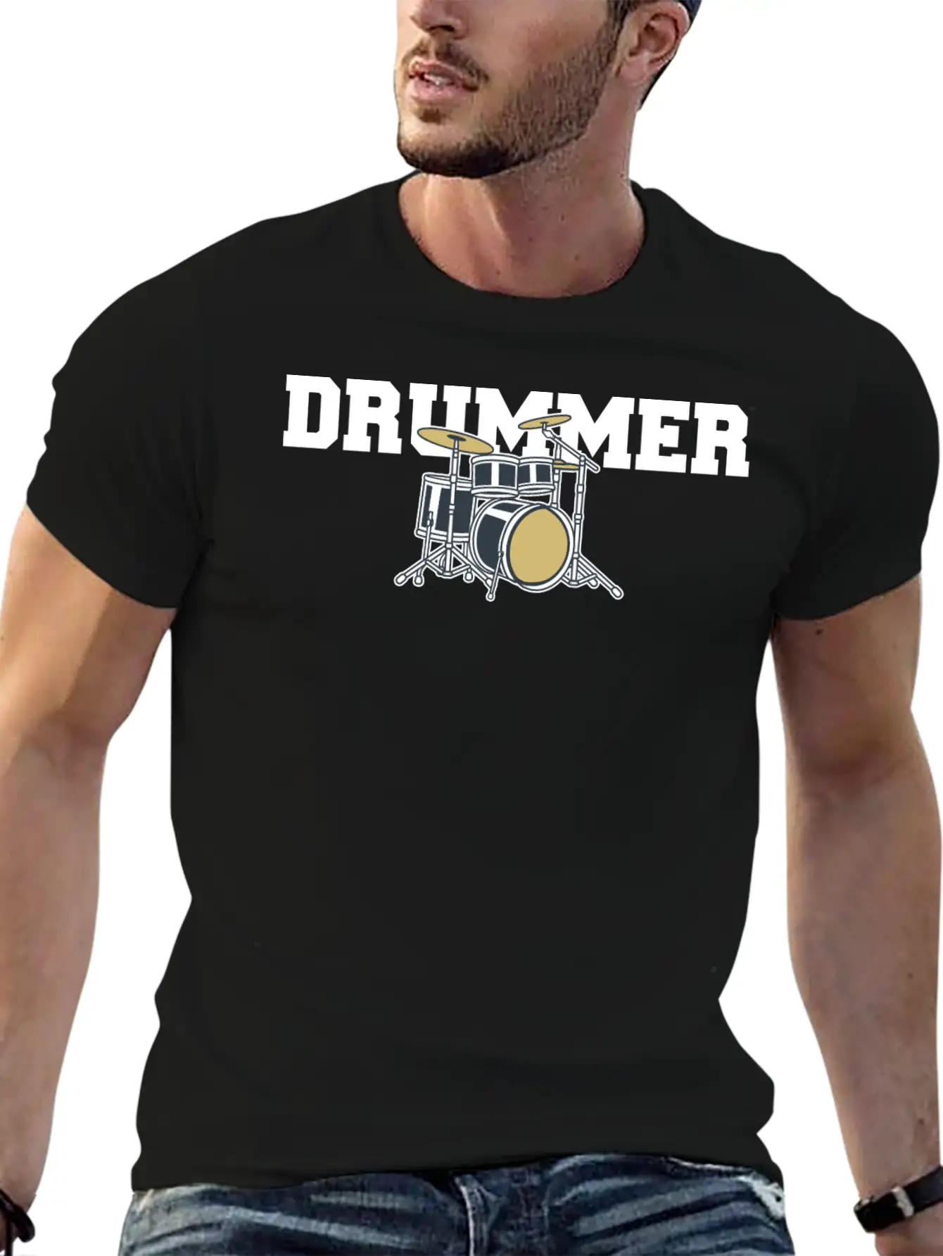 Drummer Drums Classic Cotton Tee – Unisex Comfort For Any Season