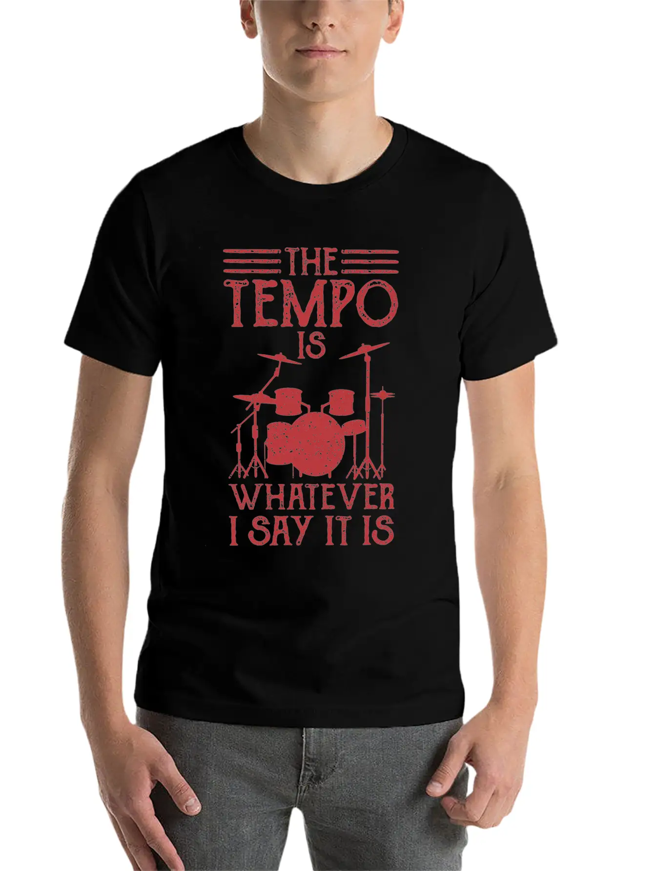 DRUMMER Gift Musician For Drummer Girl THE TEMPO Classic Cotton Tee – Unisex Comfort For Any Season