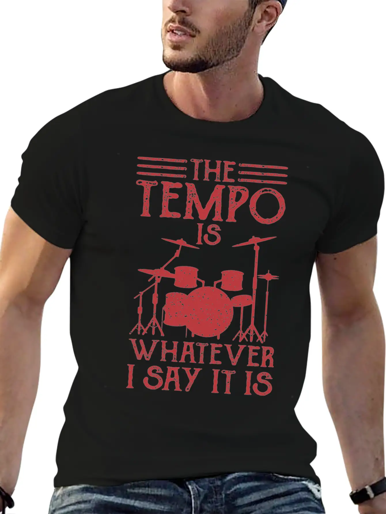 DRUMMER Gift Musician For Drummer Girl THE TEMPO Classic Cotton Tee – Unisex Comfort For Any Season
