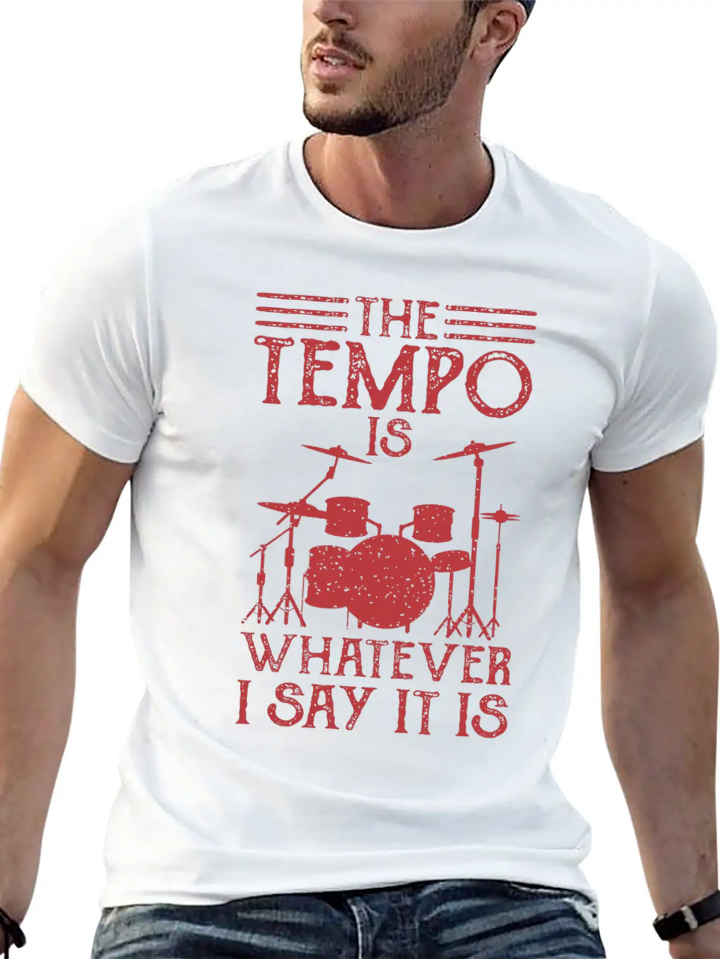 DRUMMER Gift Musician For Drummer Girl THE TEMPO Classic Cotton Tee – Unisex Comfort For Any Season
