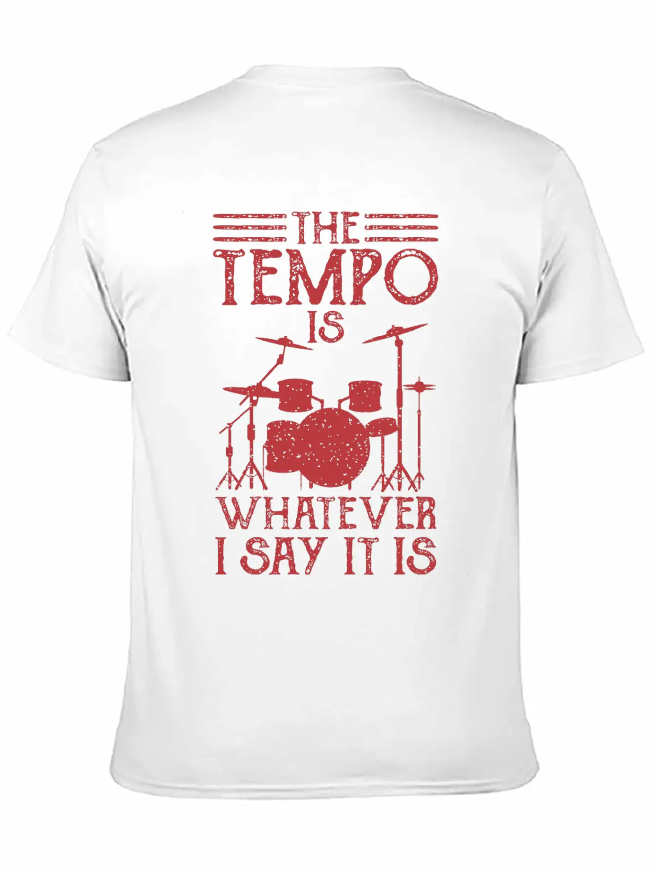 DRUMMER Gift Musician For Drummer Girl THE TEMPO Classic Cotton Tee – Unisex Comfort For Any Season