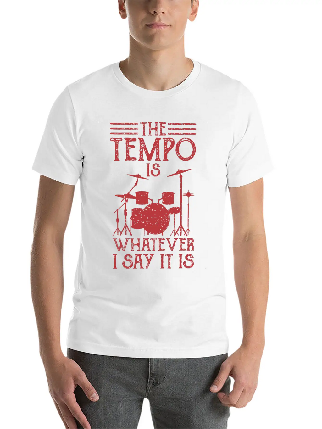 DRUMMER Gift Musician For Drummer Girl THE TEMPO Classic Cotton Tee – Unisex Comfort For Any Season