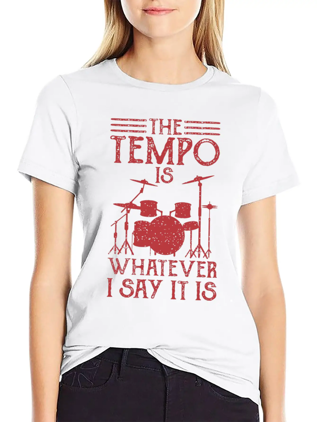 DRUMMER Gift Musician For Drummer Girl THE TEMPO Classic Cotton Tee – Unisex Comfort For Any Season