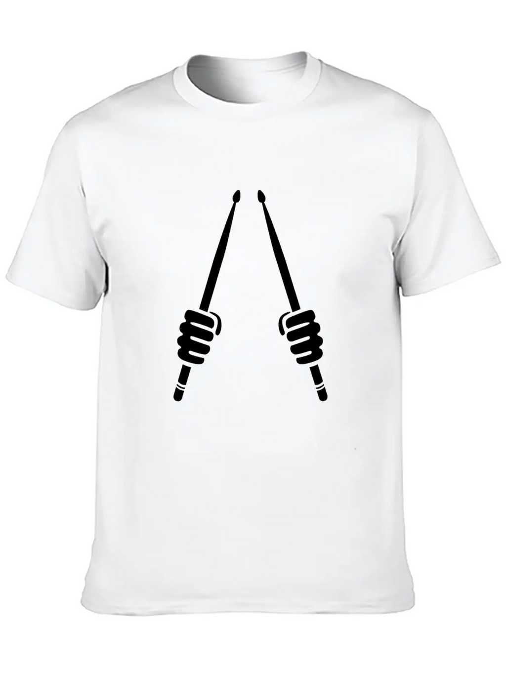 Drummer Hand Drumsticks Modern Fit Casual T-Shirt – Clean And Versatile Design
