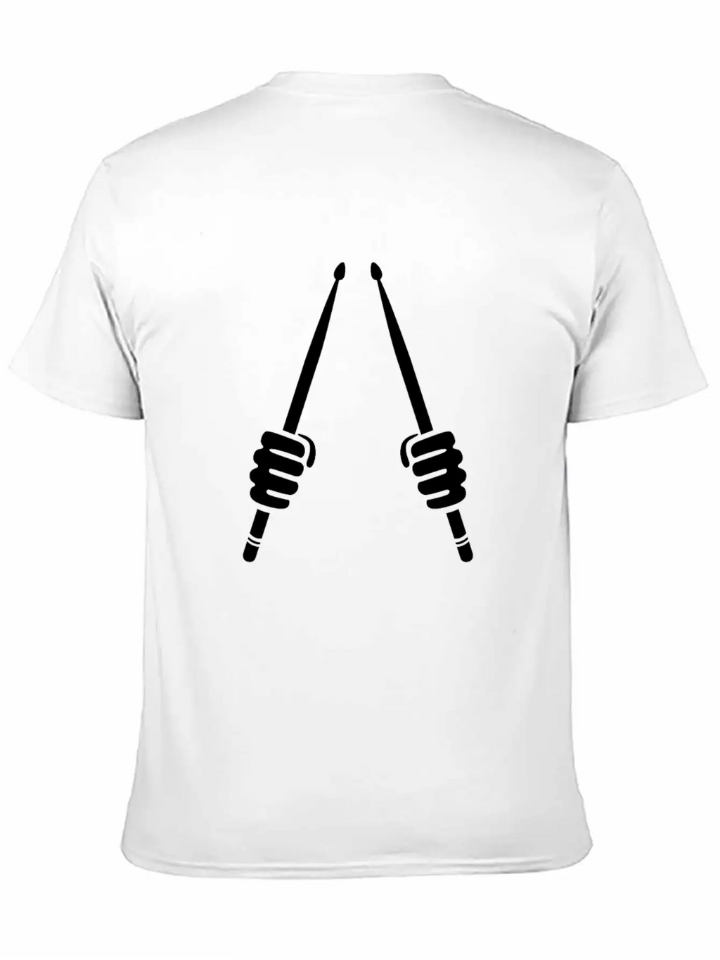 Drummer Hand Drumsticks Modern Fit Casual T-Shirt – Clean And Versatile Design