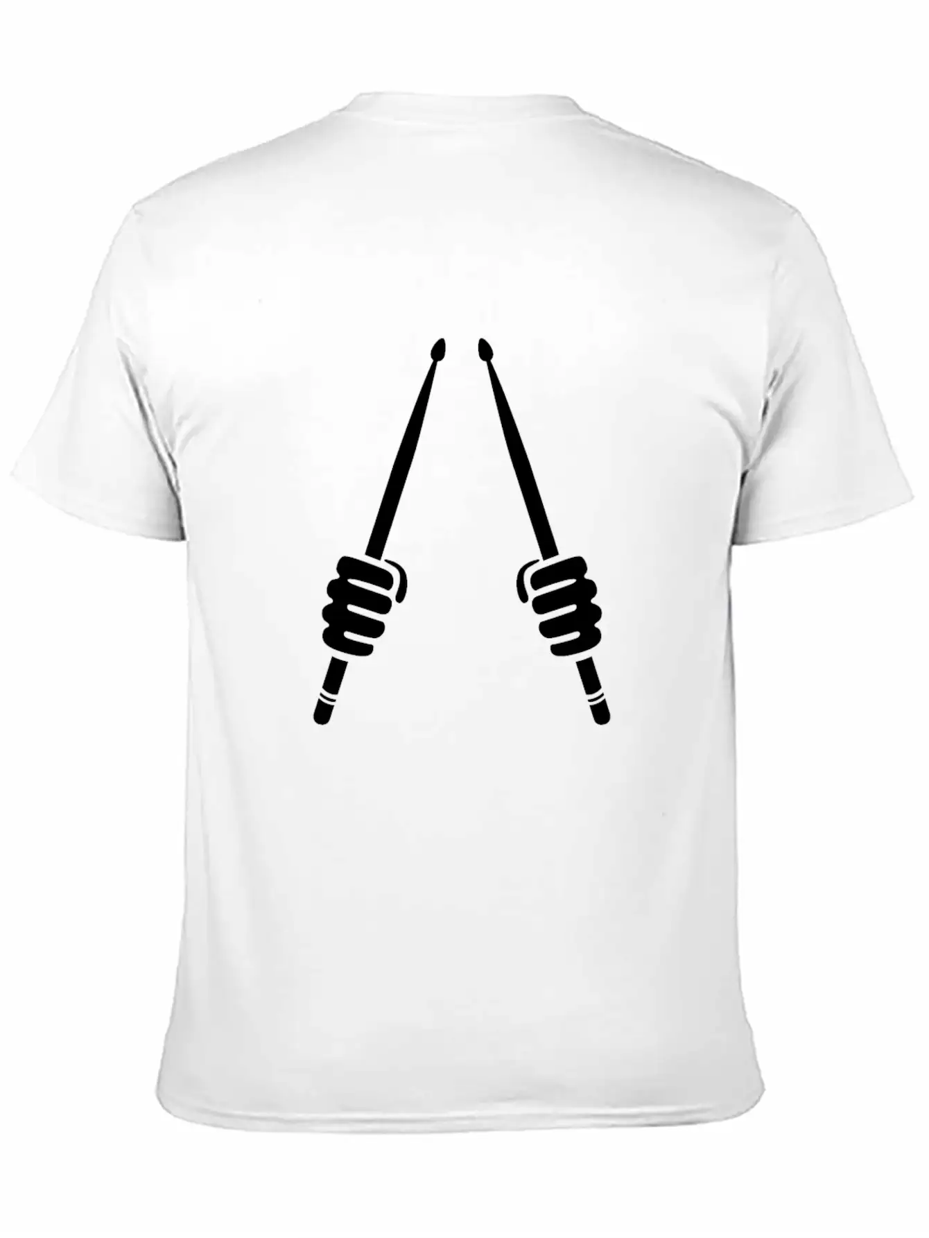 Drummer Hand Drumsticks Modern Fit Casual T-Shirt – Clean And Versatile Design