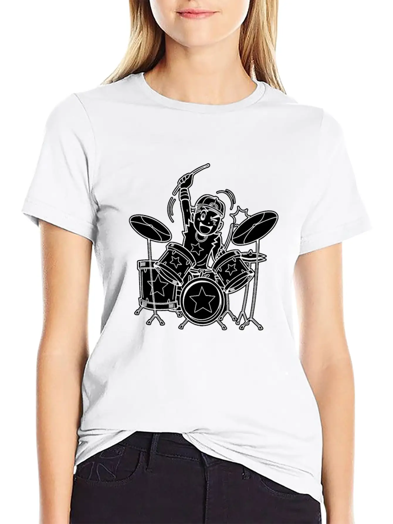 Drumming Drummer Timeless Short Sleeve Tee – Comfy And Minimalist Design