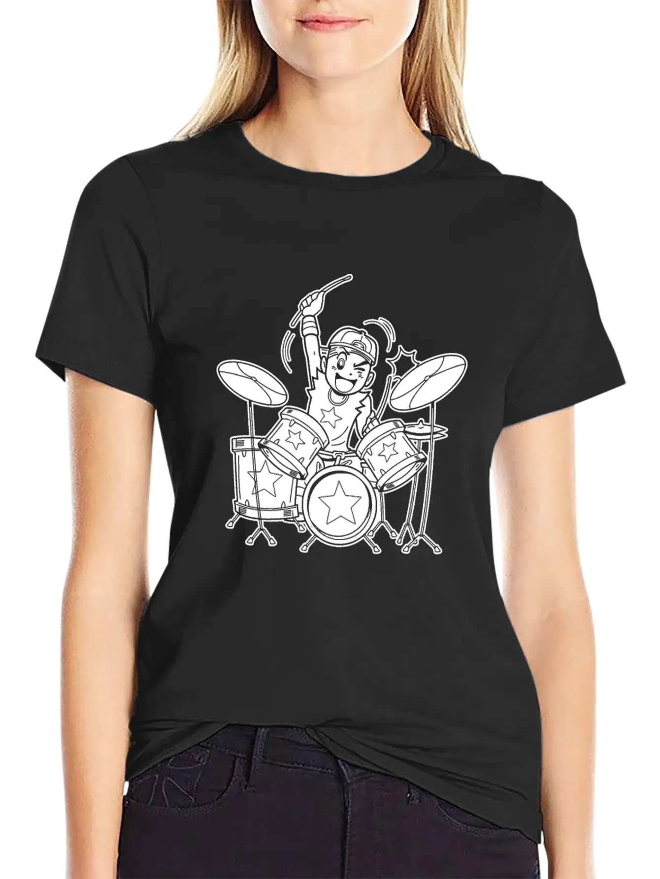 Drumming Drummer Timeless Short Sleeve Tee – Comfy And Minimalist Design