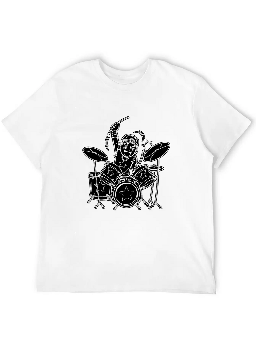 Drumming Drummer Timeless Short Sleeve Tee – Comfy And Minimalist Design