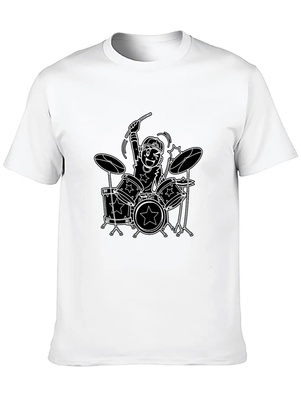 Drumming Drummer Timeless Short Sleeve Tee – Comfy And Minimalist Design