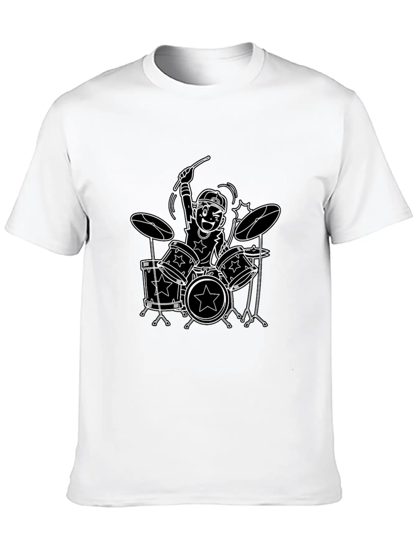 Drumming Drummer Timeless Short Sleeve Tee – Comfy And Minimalist Design