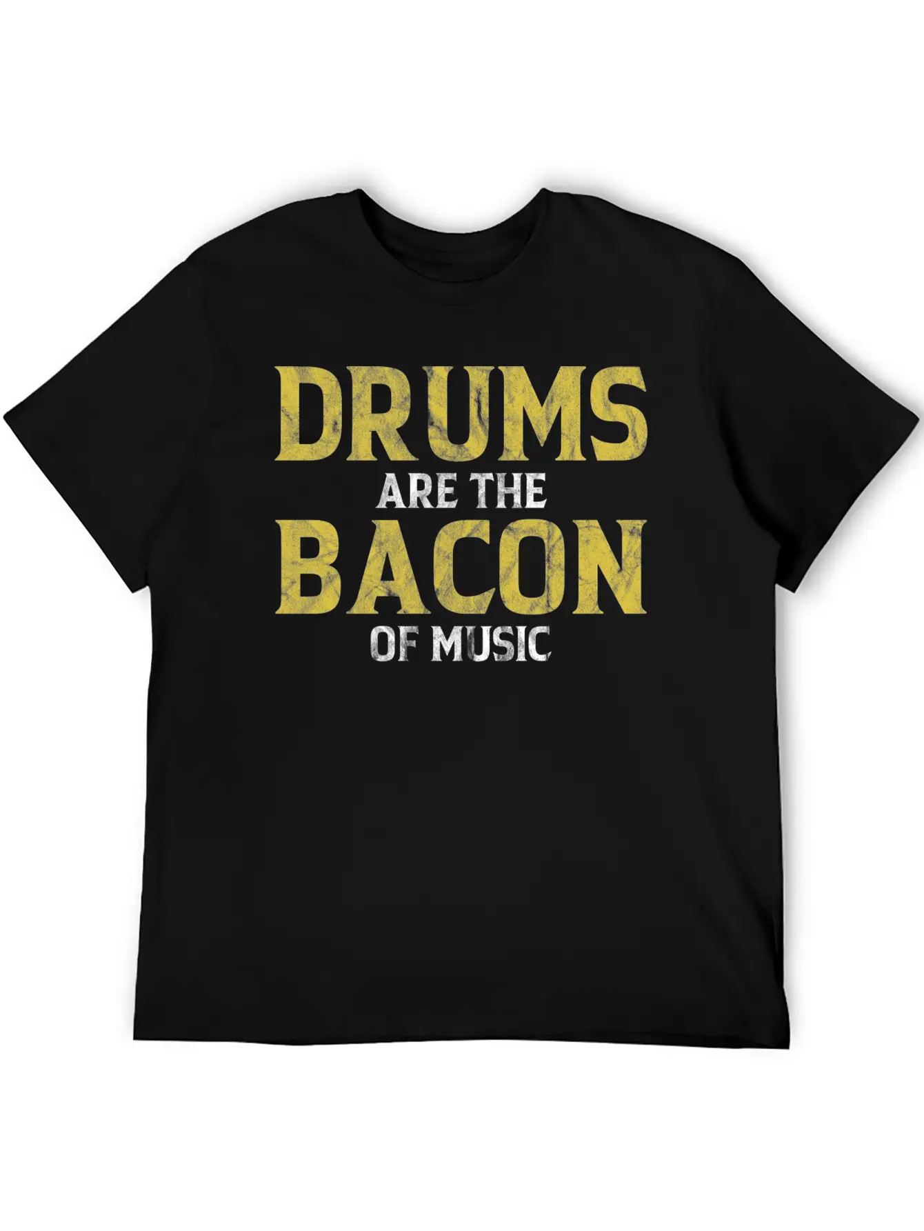 Drums Are The Bacon Of Music Basic Graphic T-Shirt – Daily Comfort In Soft Cotton
