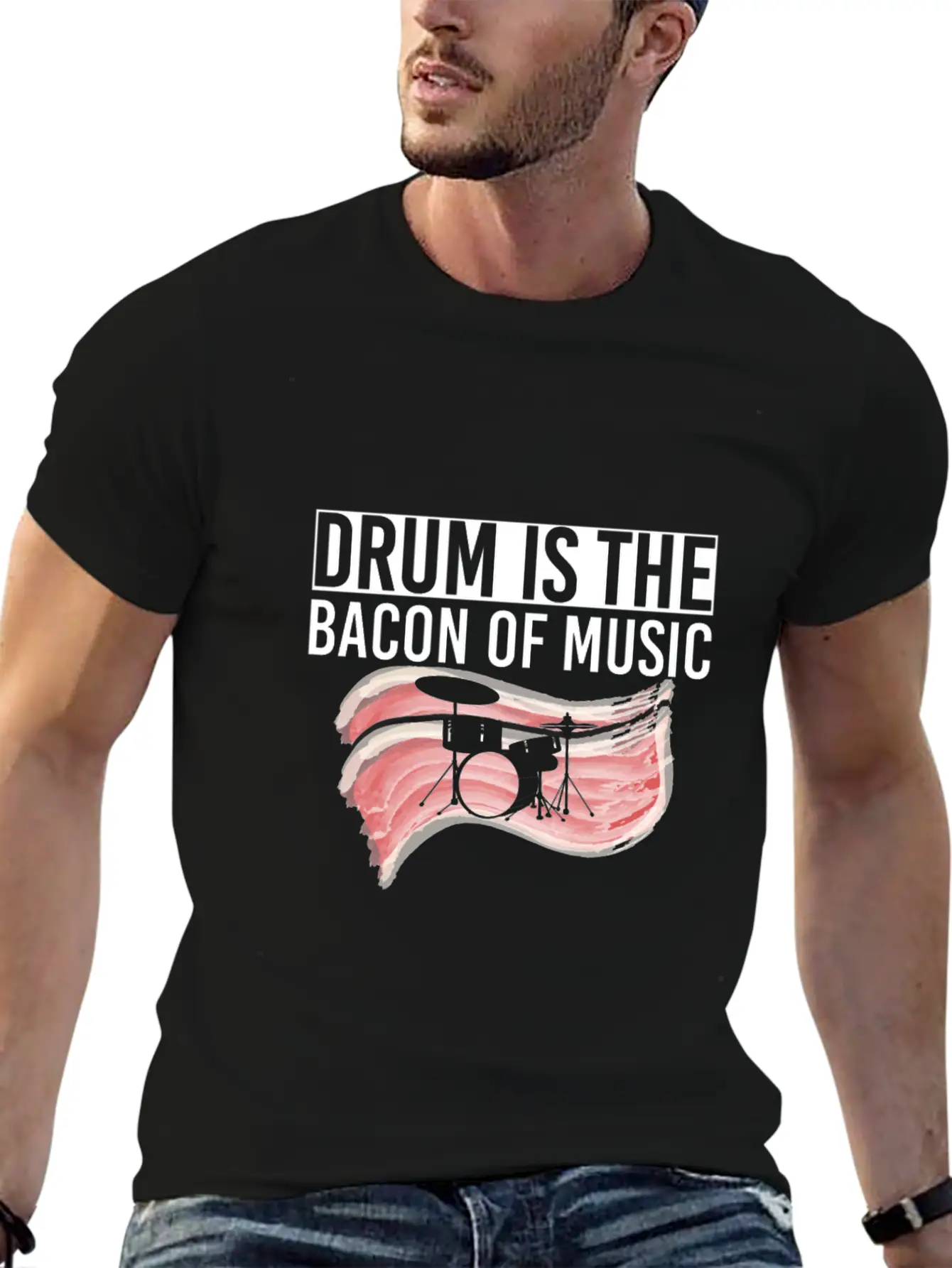 Drums Band Drum Drummer Drum Unisex Casual T-Shirt – Clean Design For Daily Comfort