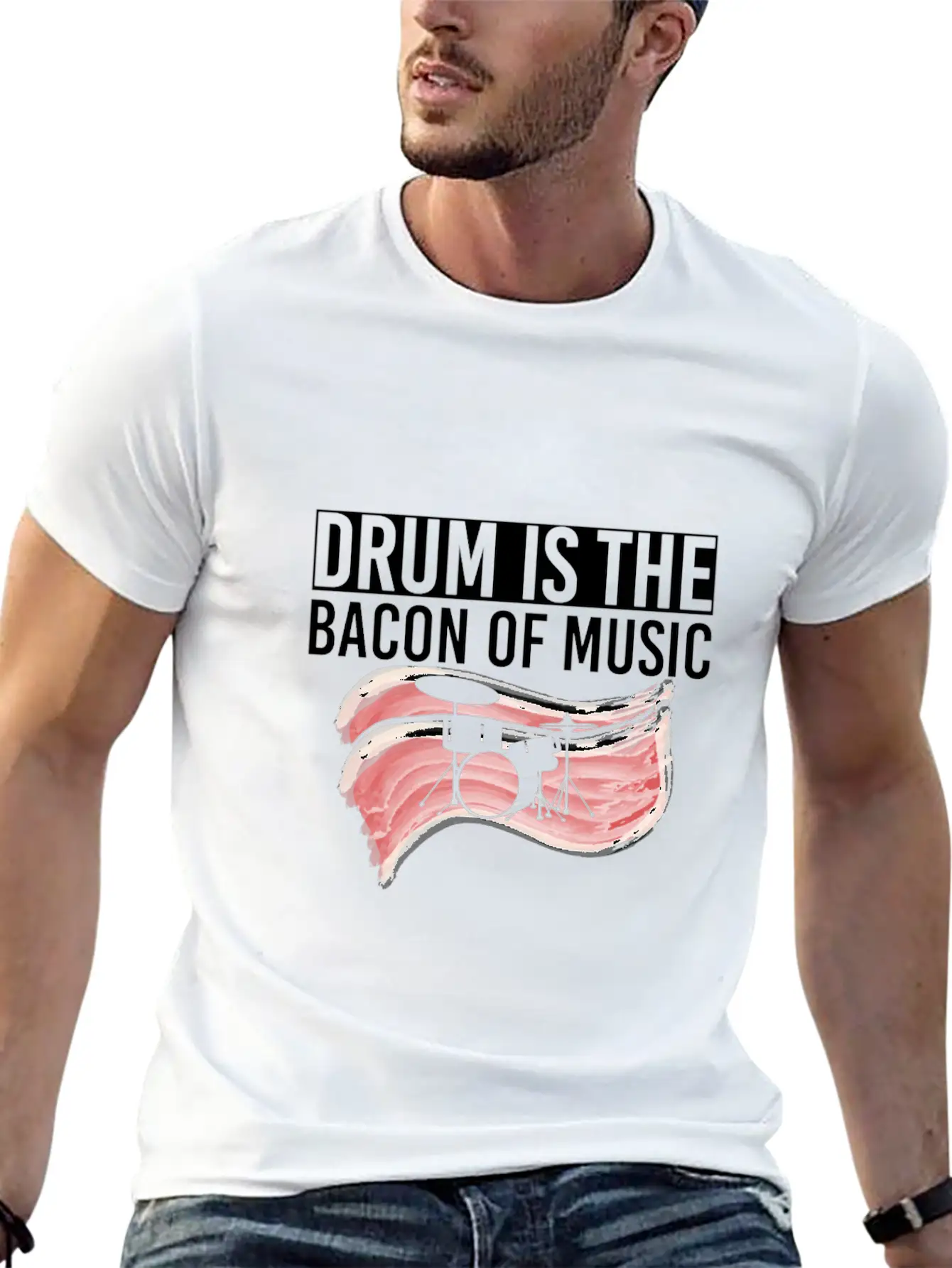 Drums Band Drum Drummer Drum Unisex Casual T-Shirt – Clean Design For Daily Comfort