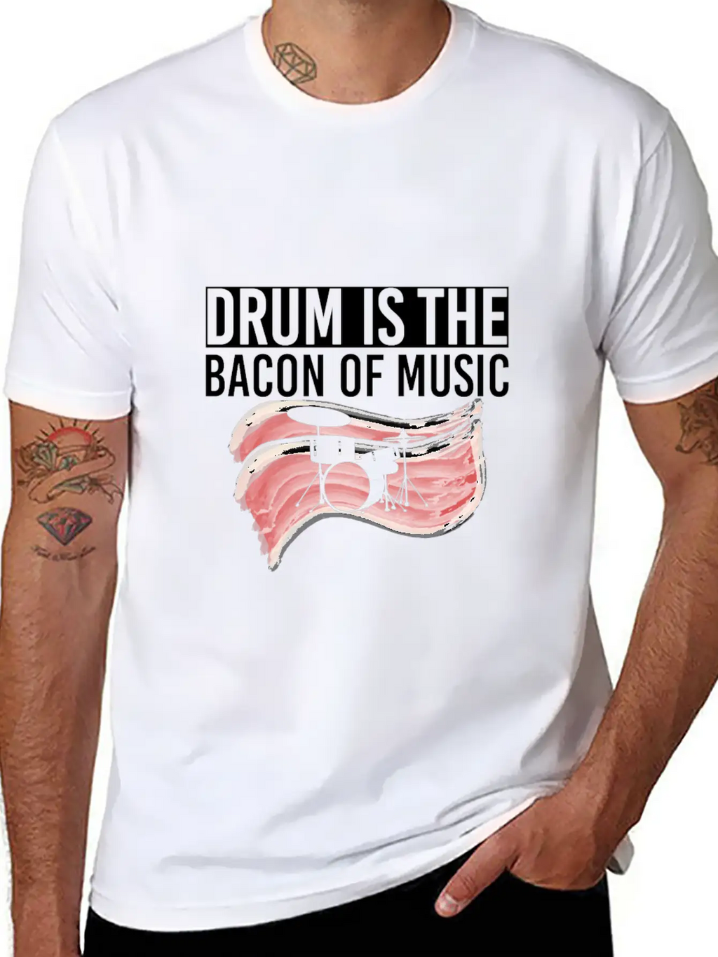 Drums Band Drum Drummer Drum Unisex Casual T-Shirt – Clean Design For Daily Comfort