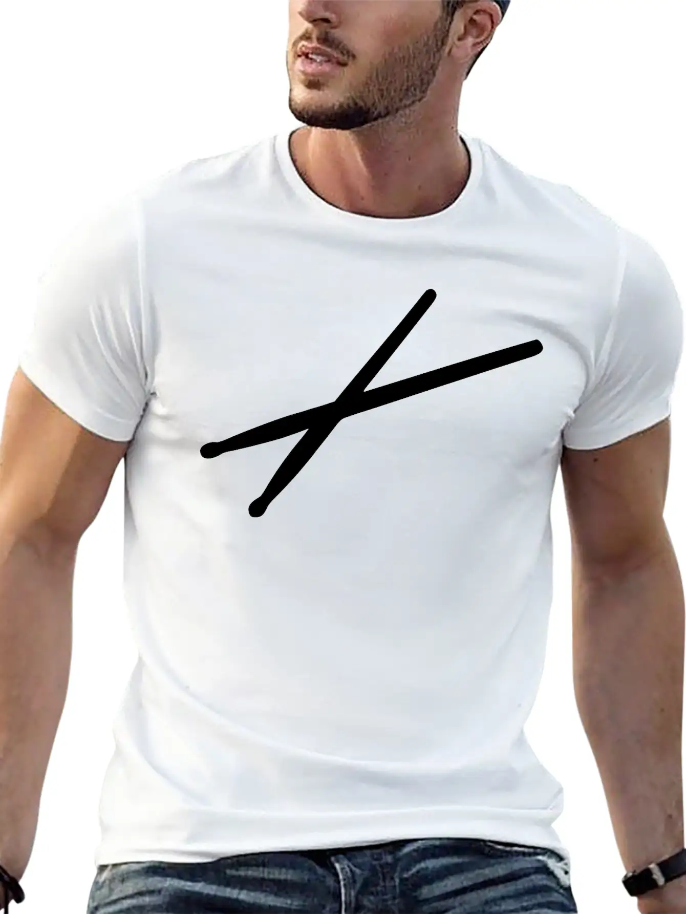 Drums - Drumsticks Breathable Graphic T-Shirt – Perfect For Casual Days
