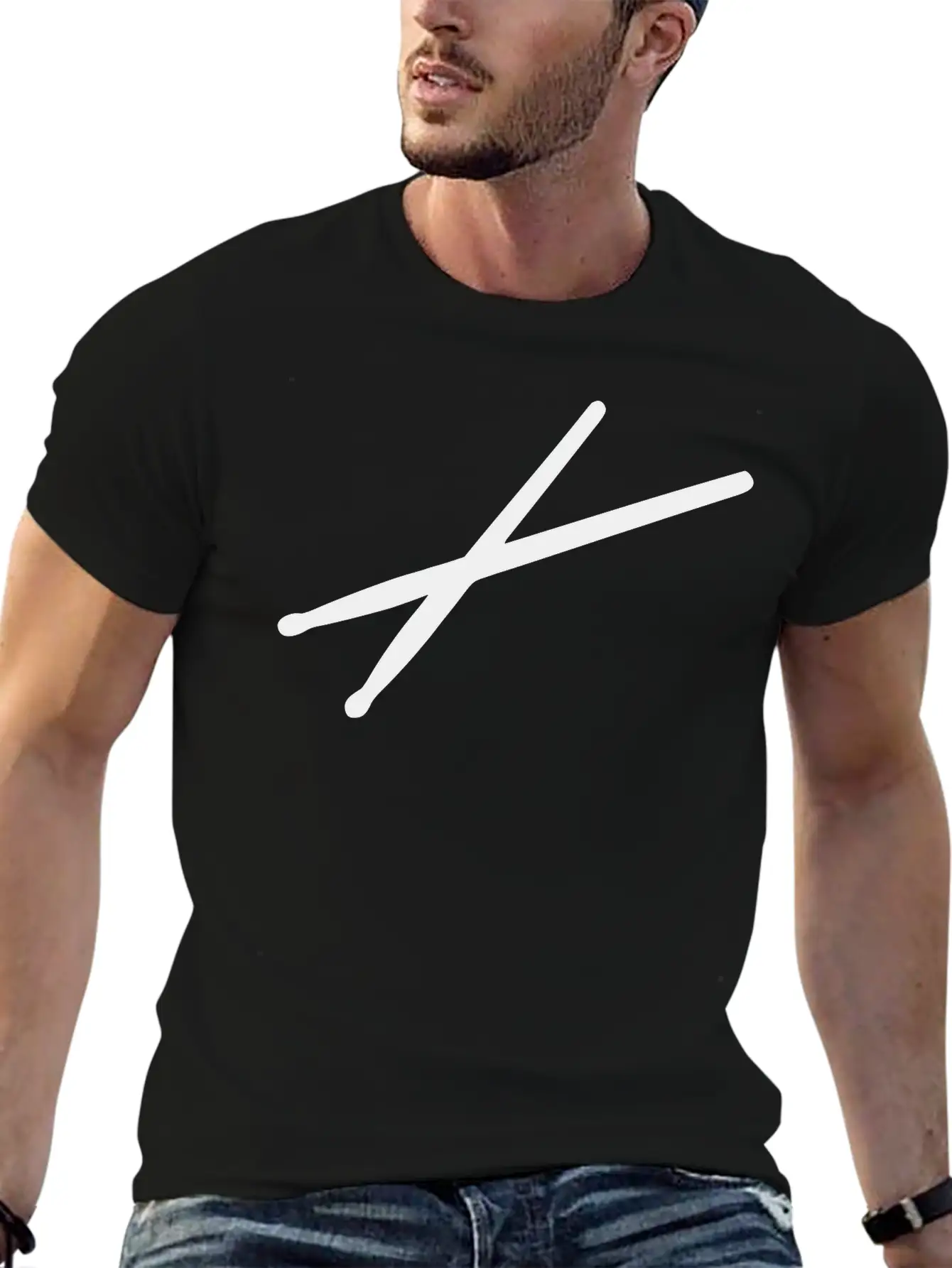 Drums - Drumsticks Breathable Graphic T-Shirt – Perfect For Casual Days