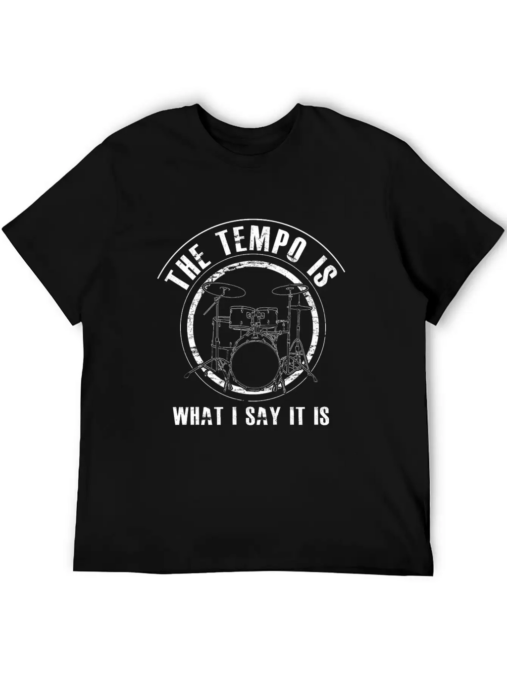DRUMS - Funny Drummer Gift Essential Cotton Tee For Daily Outfits – Unisex Style