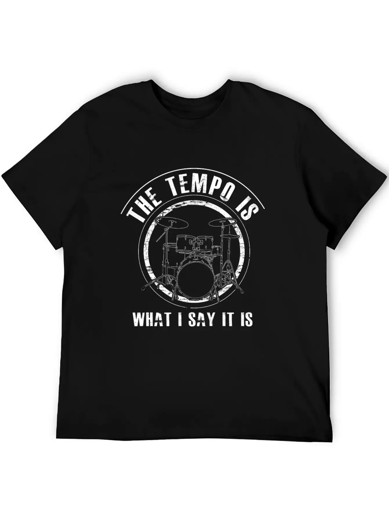DRUMS - Funny Drummer Gift Essential Cotton Tee For Daily Outfits – Unisex Style
