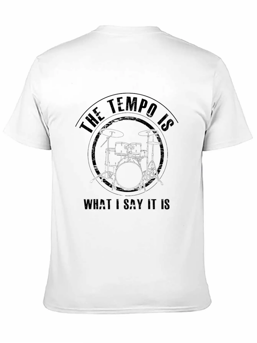 DRUMS - Funny Drummer Gift Essential Cotton Tee For Daily Outfits – Unisex Style