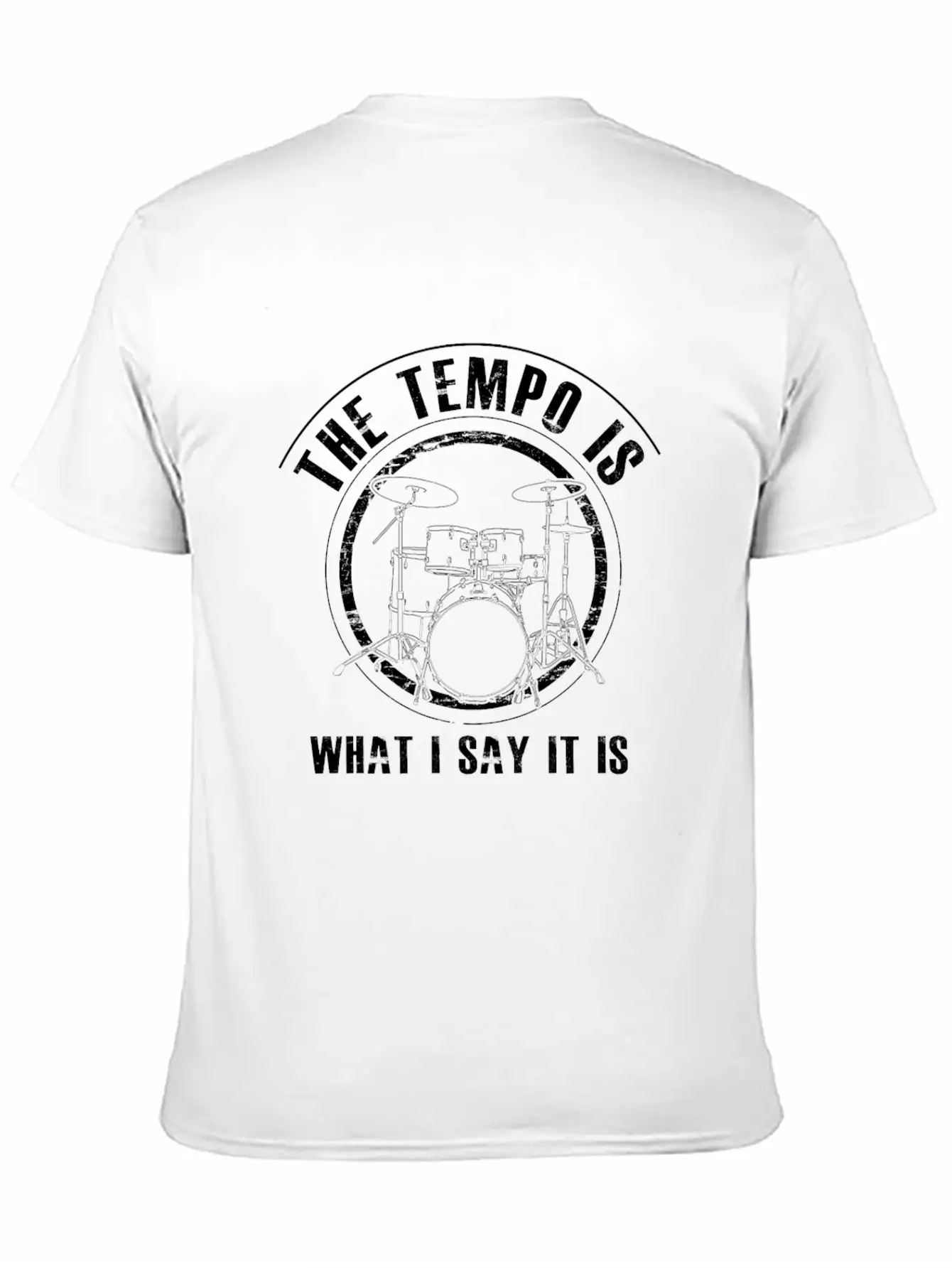 DRUMS - Funny Drummer Gift Essential Cotton Tee For Daily Outfits – Unisex Style